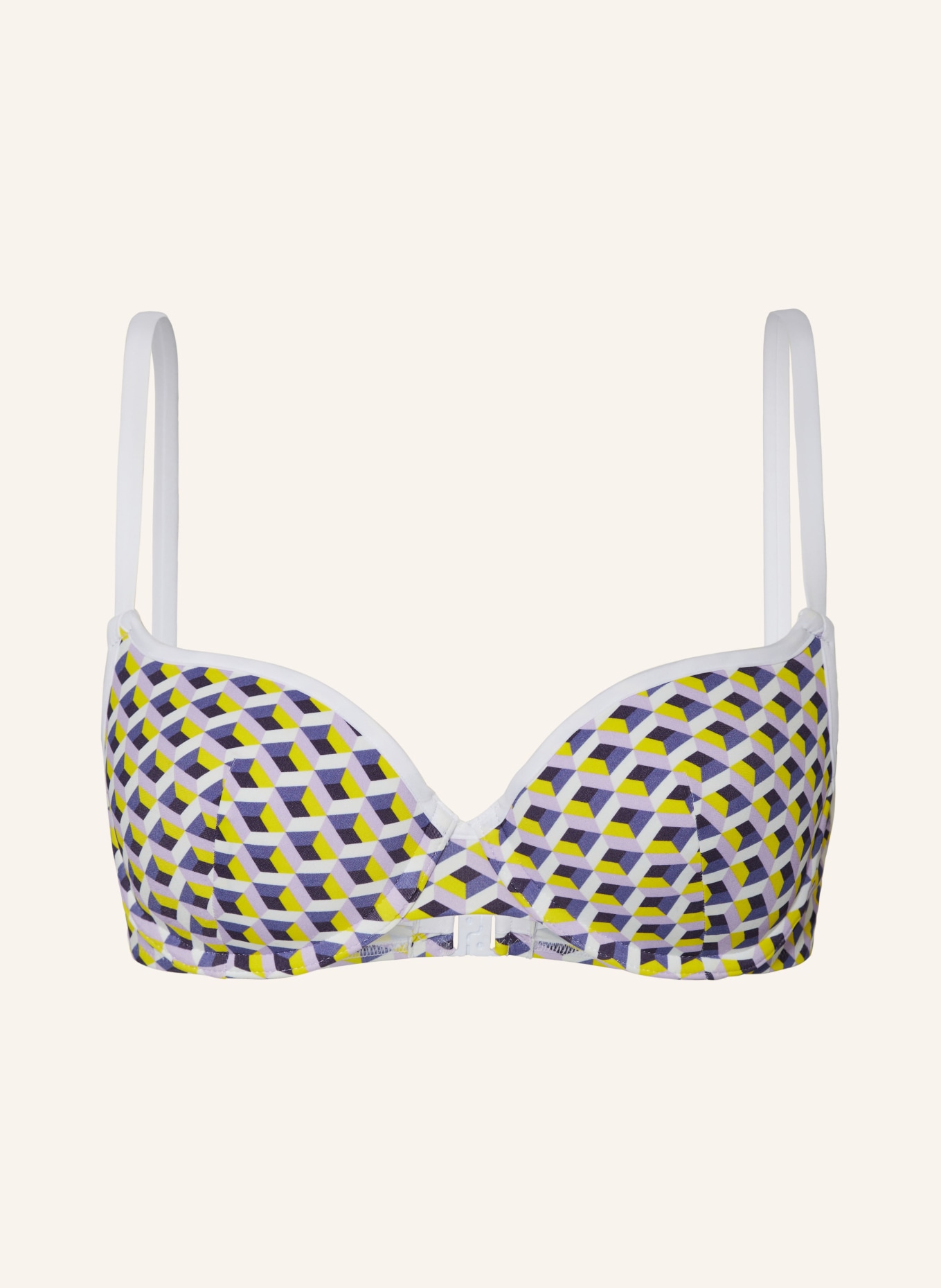 Passionata Bügel-Bikini-Top HANAE, Farbe: WEISS/ HELLLILA/ GELB (Bild 1)