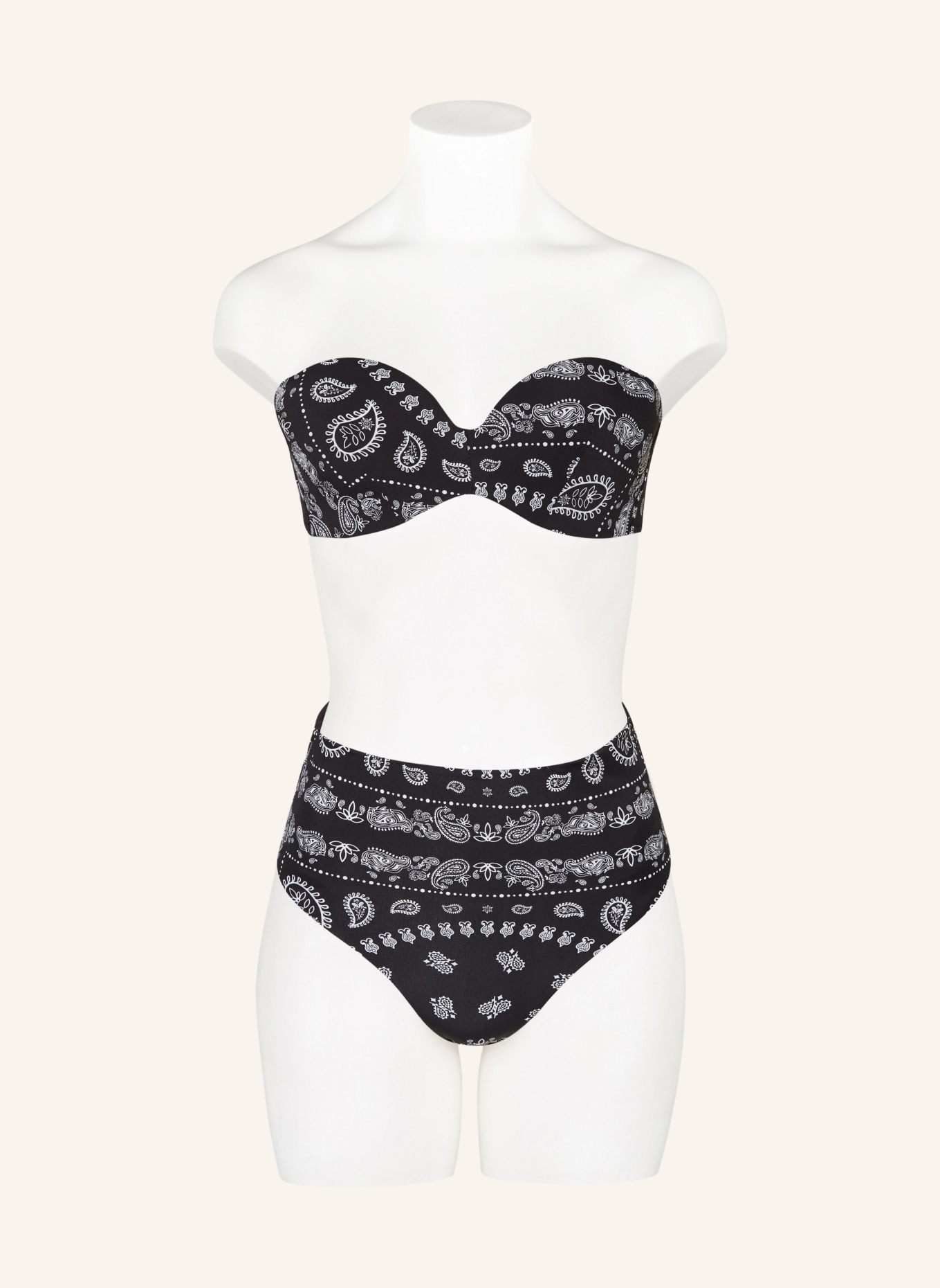 Passionata High-waist bikini bottoms JAMIE, Color: BLACK/ WHITE (Image 4)