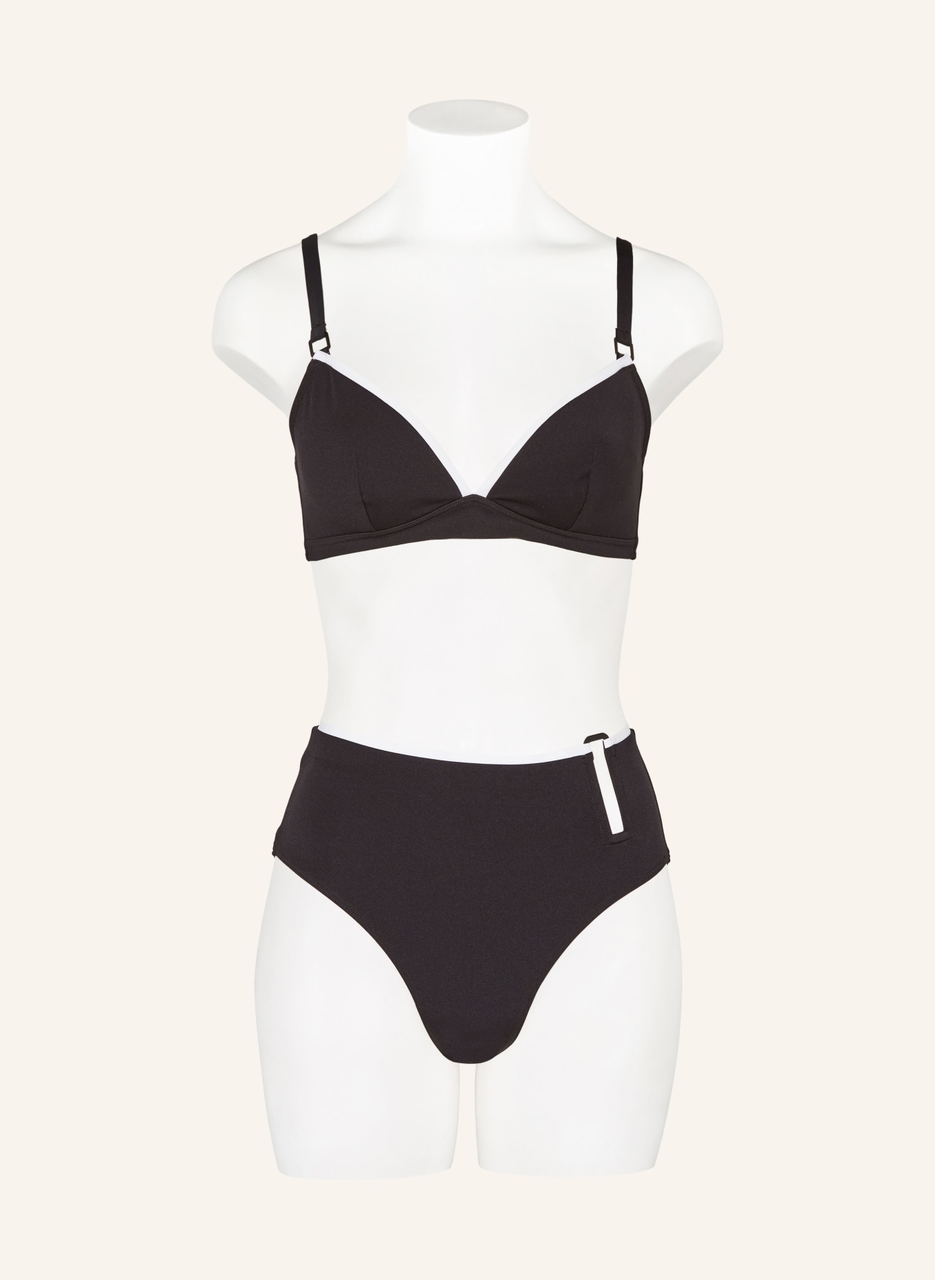 CHANTELLE High-waist bikini bottoms AUTHENTIC, Color: BLACK/ WHITE (Image 2)