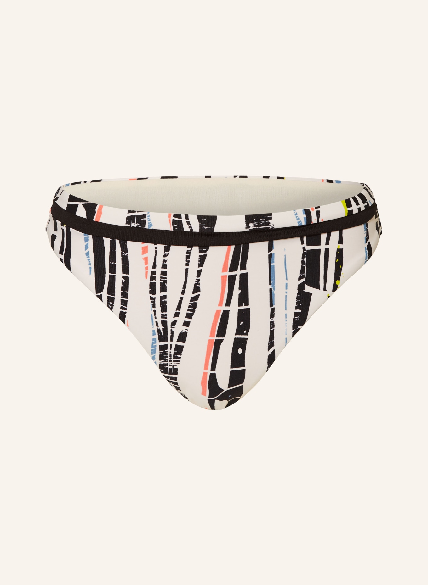 FEMILET Basic bikini bottoms MAUI, Color: WHITE/ BLACK/ SALMON (Image 1)