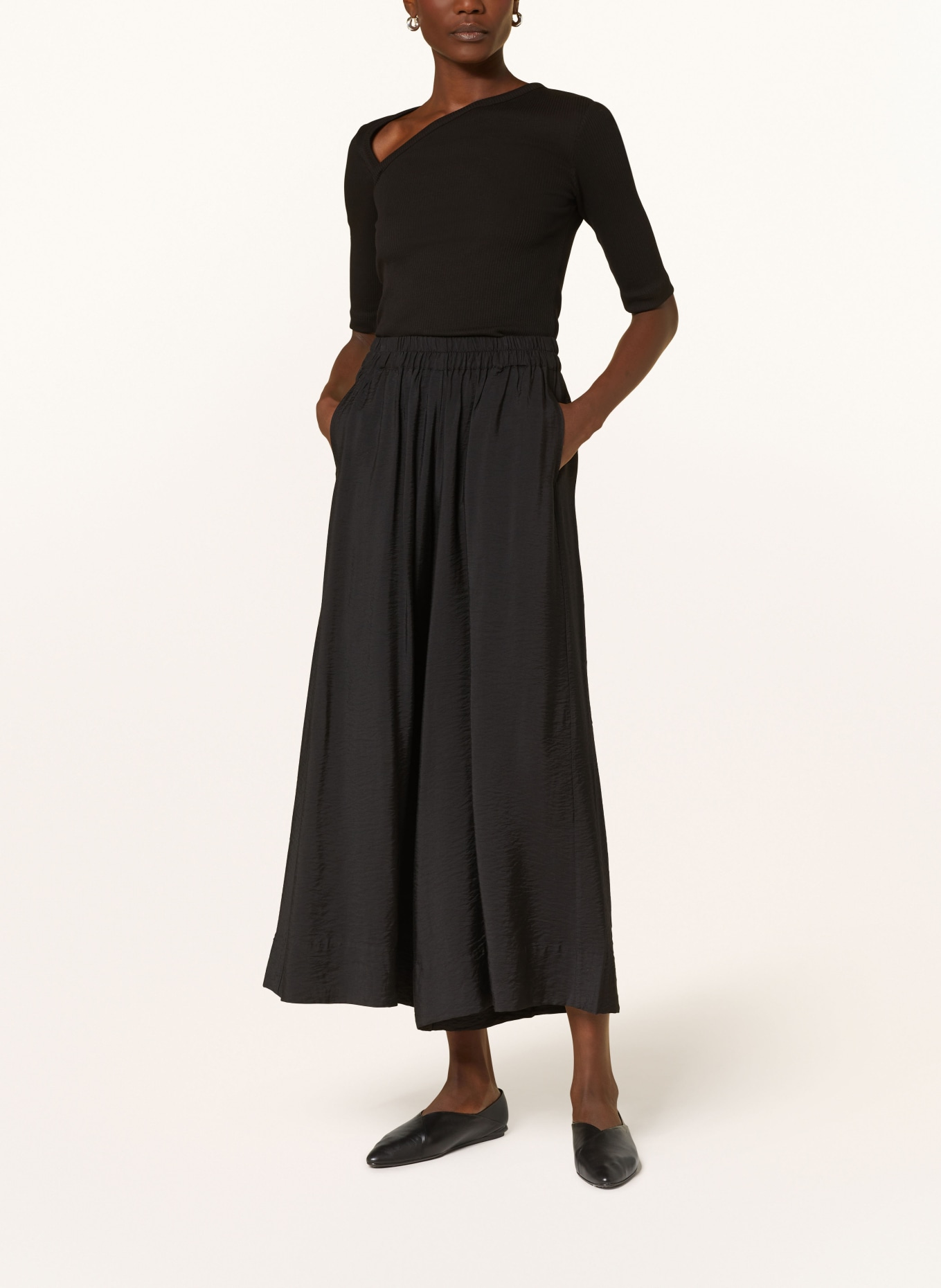 InWear 7/8 pants HECANTELIW, Color: BLACK (Image 2)