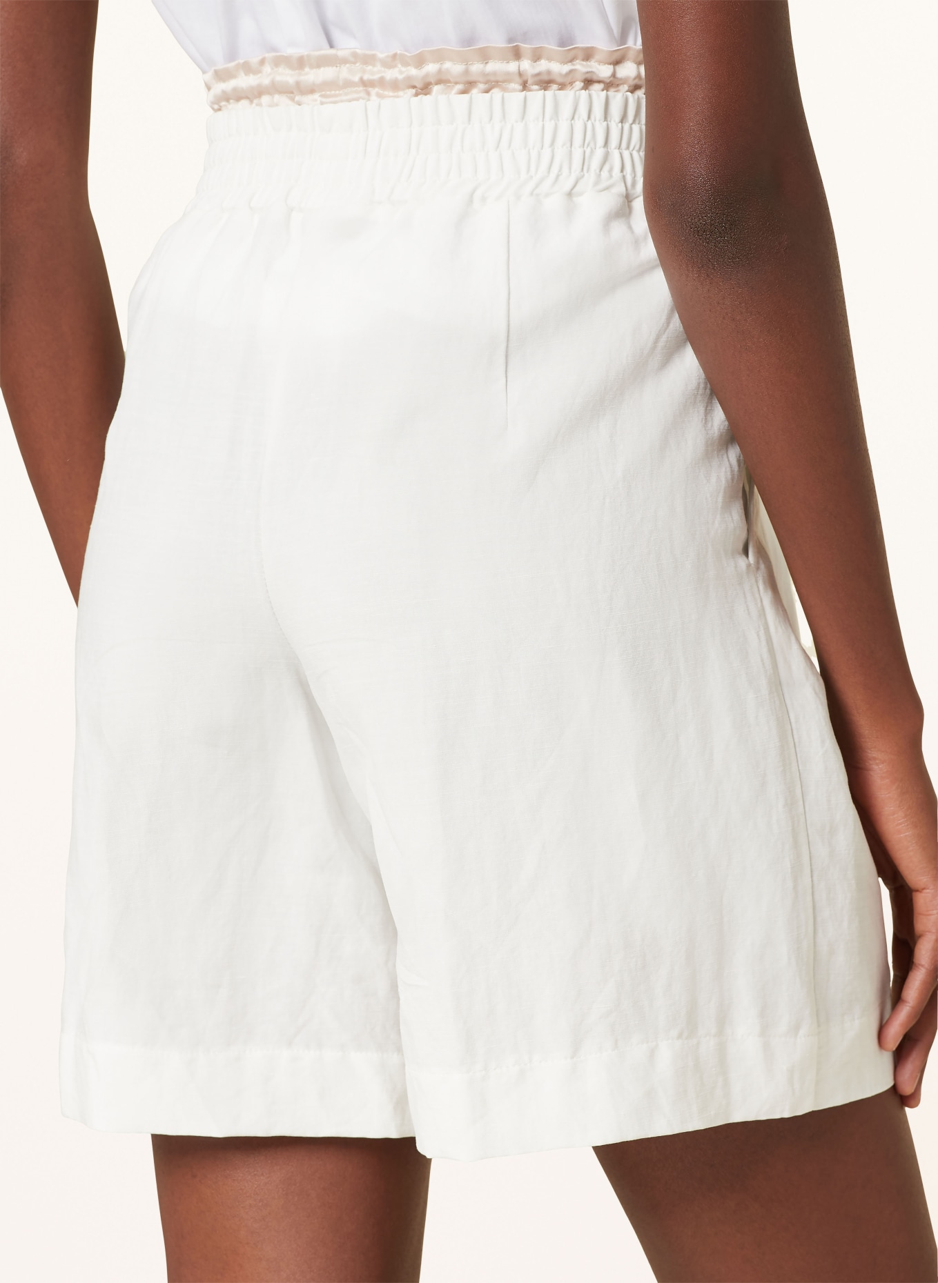 rich&royal Shorts with linen, Color: WHITE (Image 5)