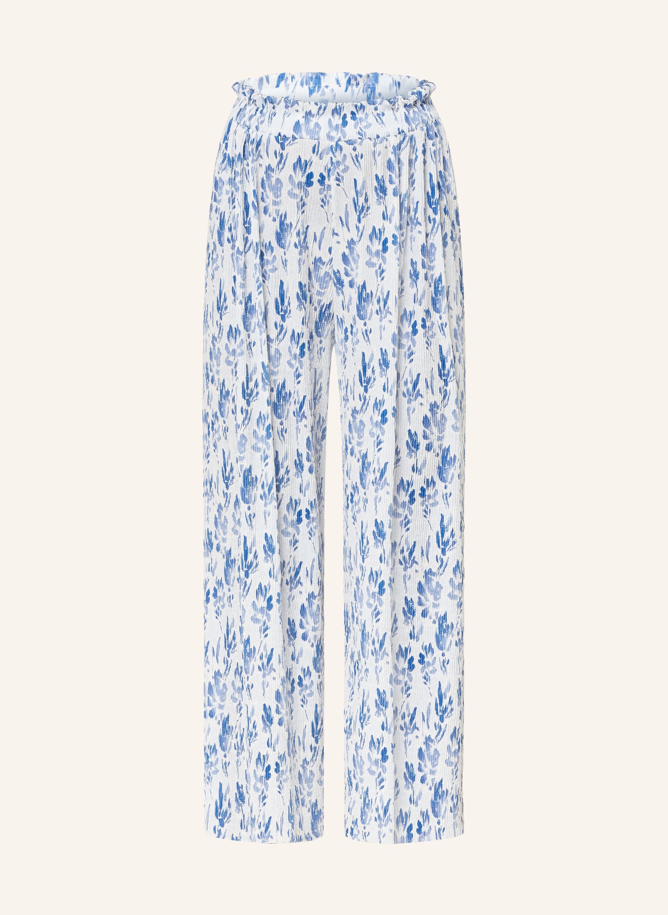 rich&royal 7/8 trousers with pleats, Color: LIGHT BLUE/ BLUE (Image 1)