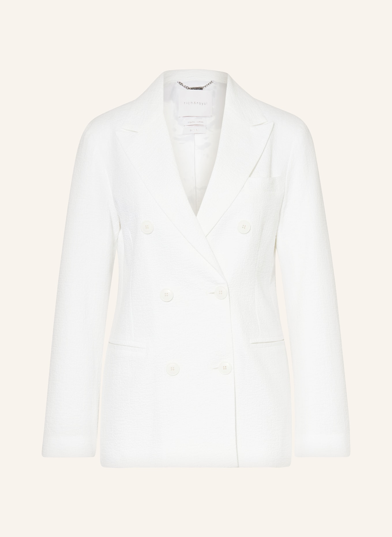 rich&royal Blazer, Color: WHITE (Image 1)