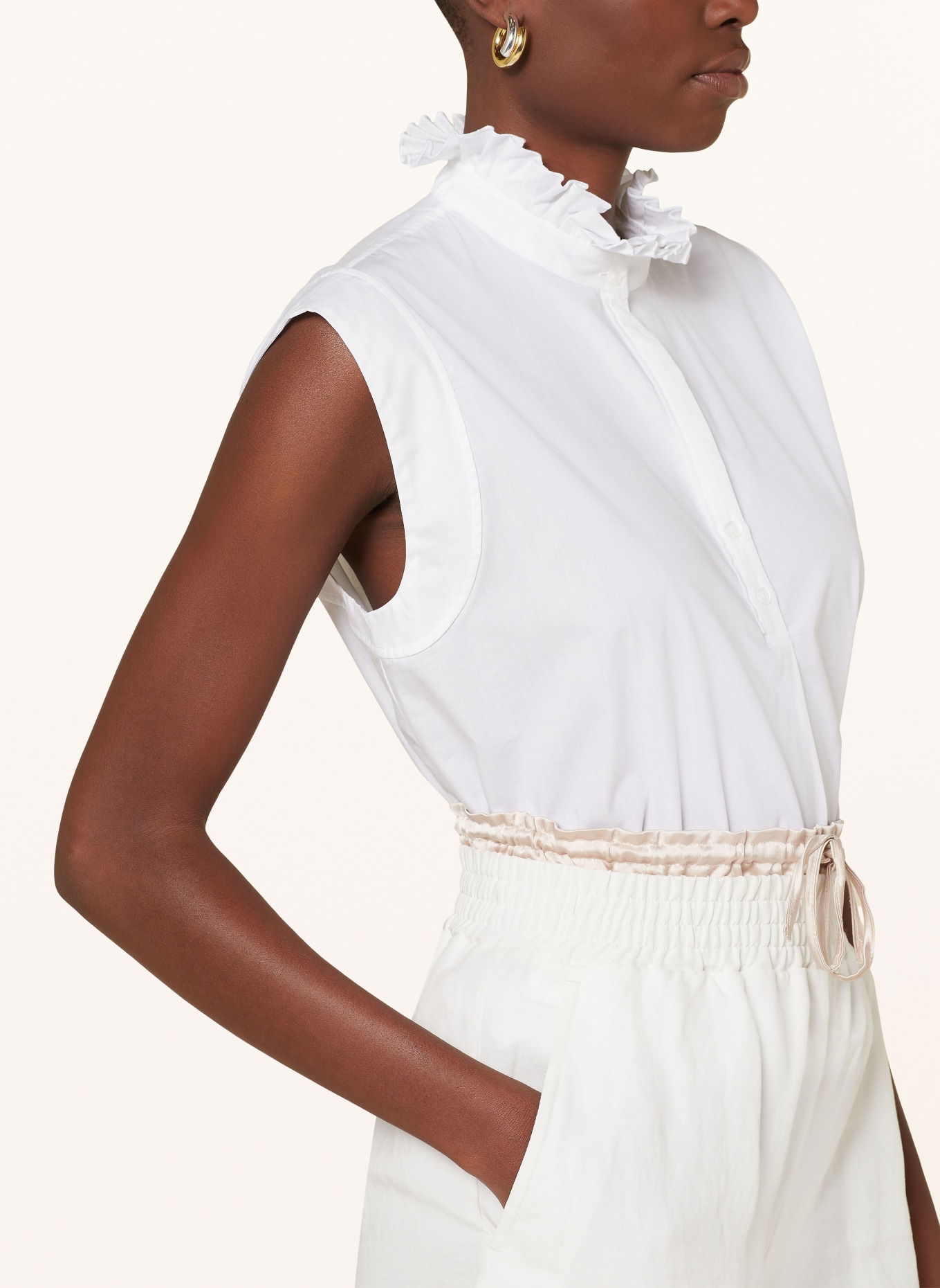 rich&royal Blouse top with ruffles, Color: WHITE (Image 4)