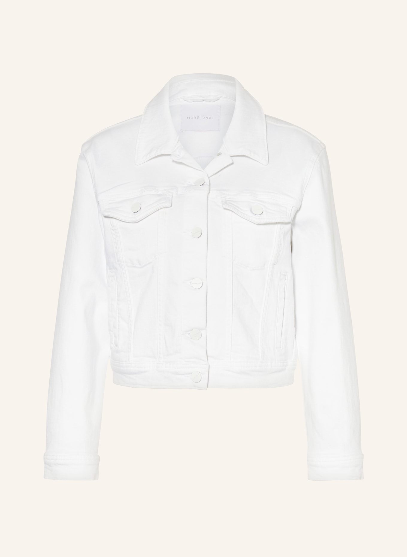 rich&royal Denim jacket, Color: WHITE (Image 1)