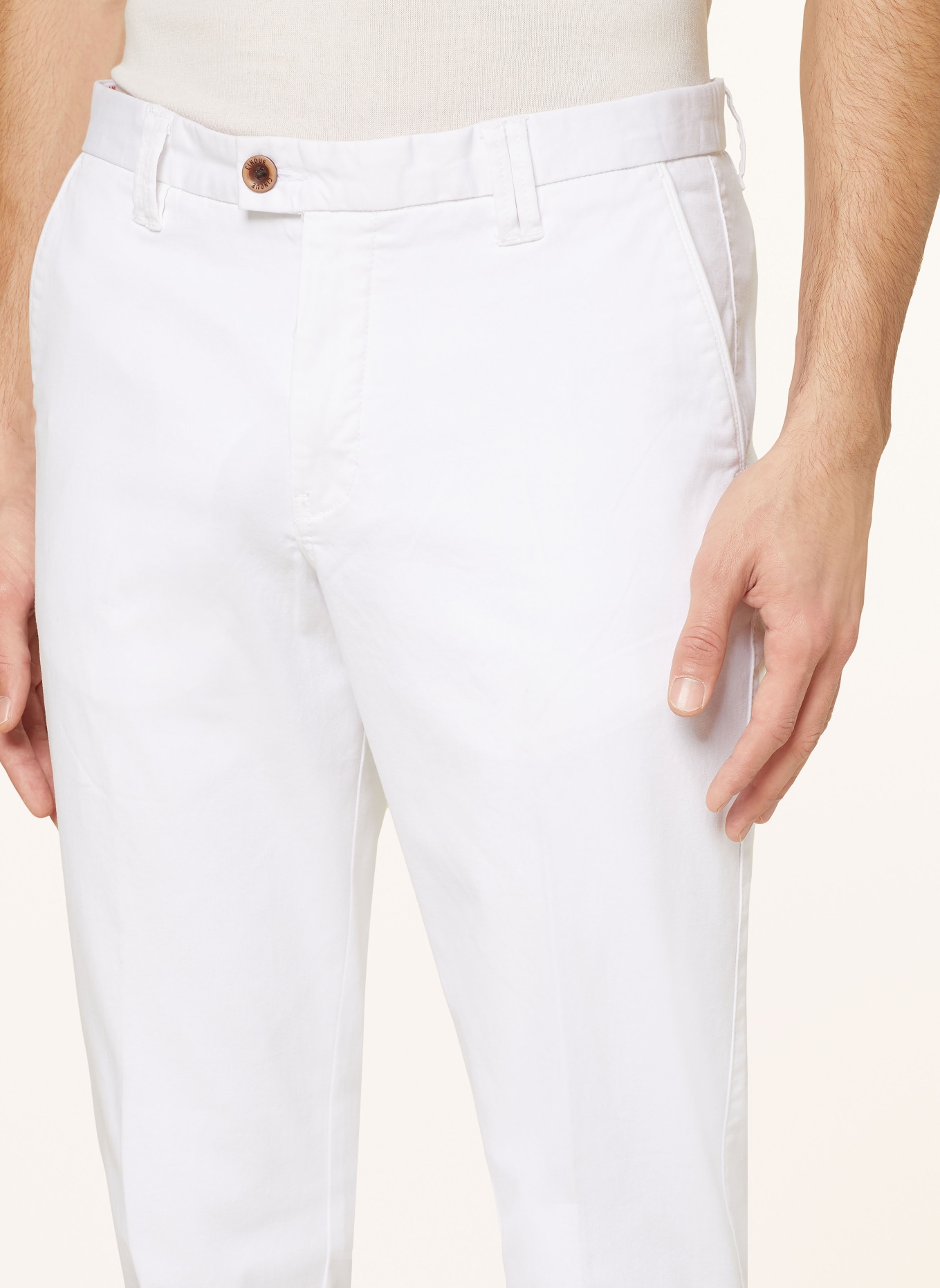 CINQUE Chino kalhoty CIWOOD Extra Slim Fit, Barva: BÍLÁ (Obrázek 5)