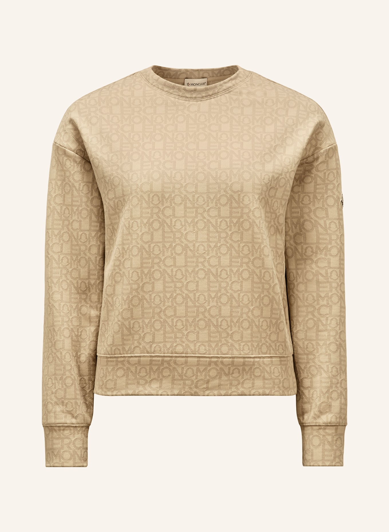 MONCLER Sweatshirt, Color: LIGHT BROWN/ BROWN (Image 1)