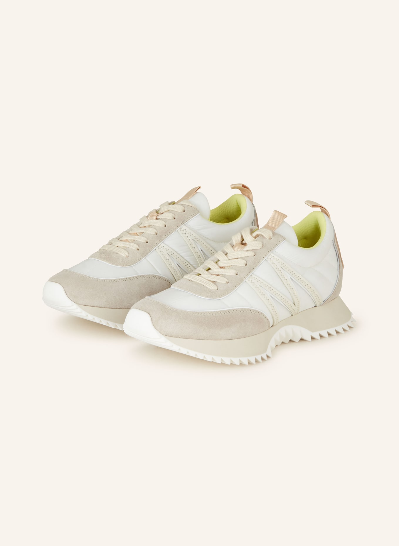 MONCLER Sneakers PACEY, Color: WHITE/ TAUPE/ ECRU (Image 1)