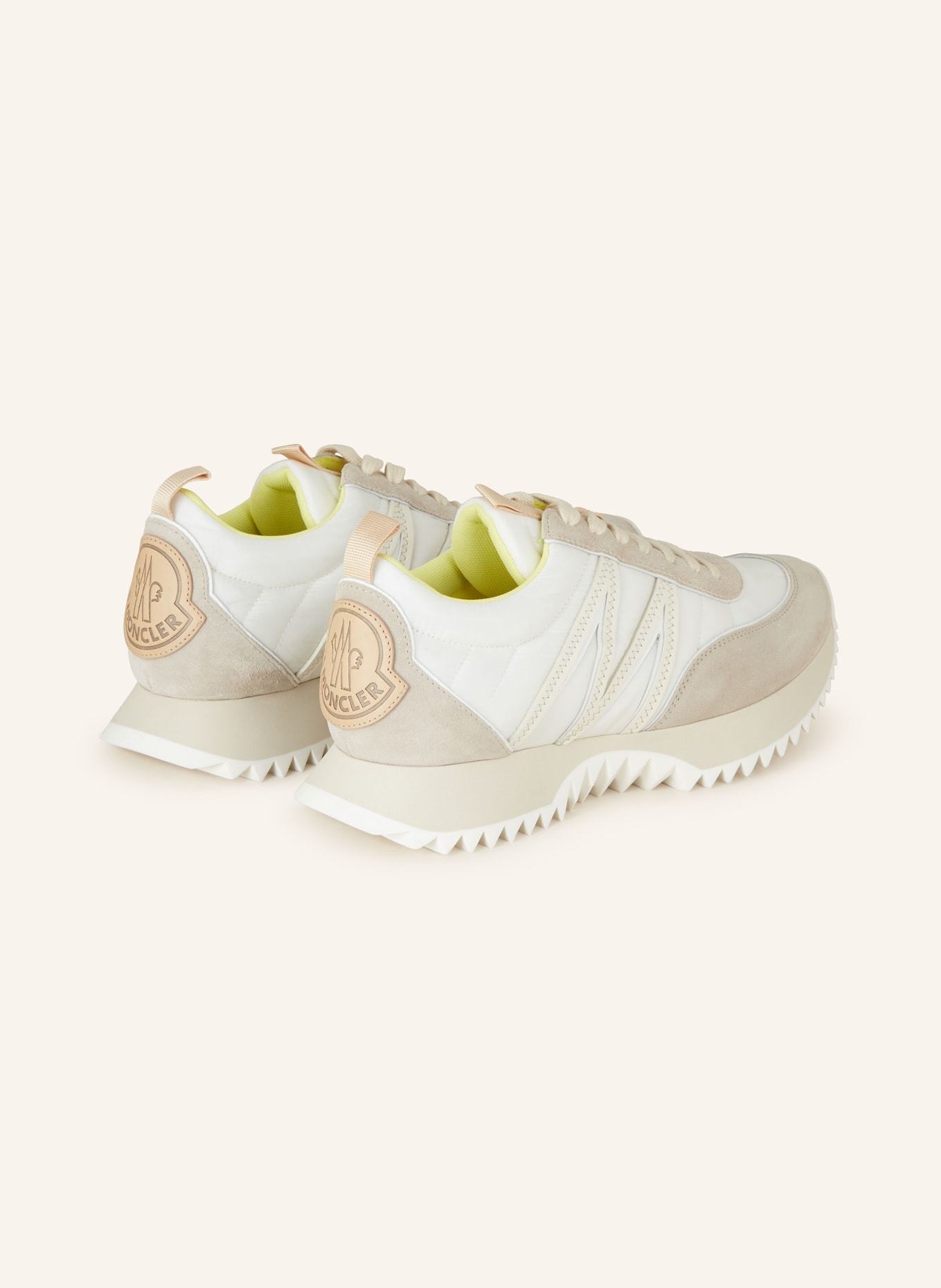 MONCLER Sneakers PACEY, Color: WHITE/ TAUPE/ ECRU (Image 2)