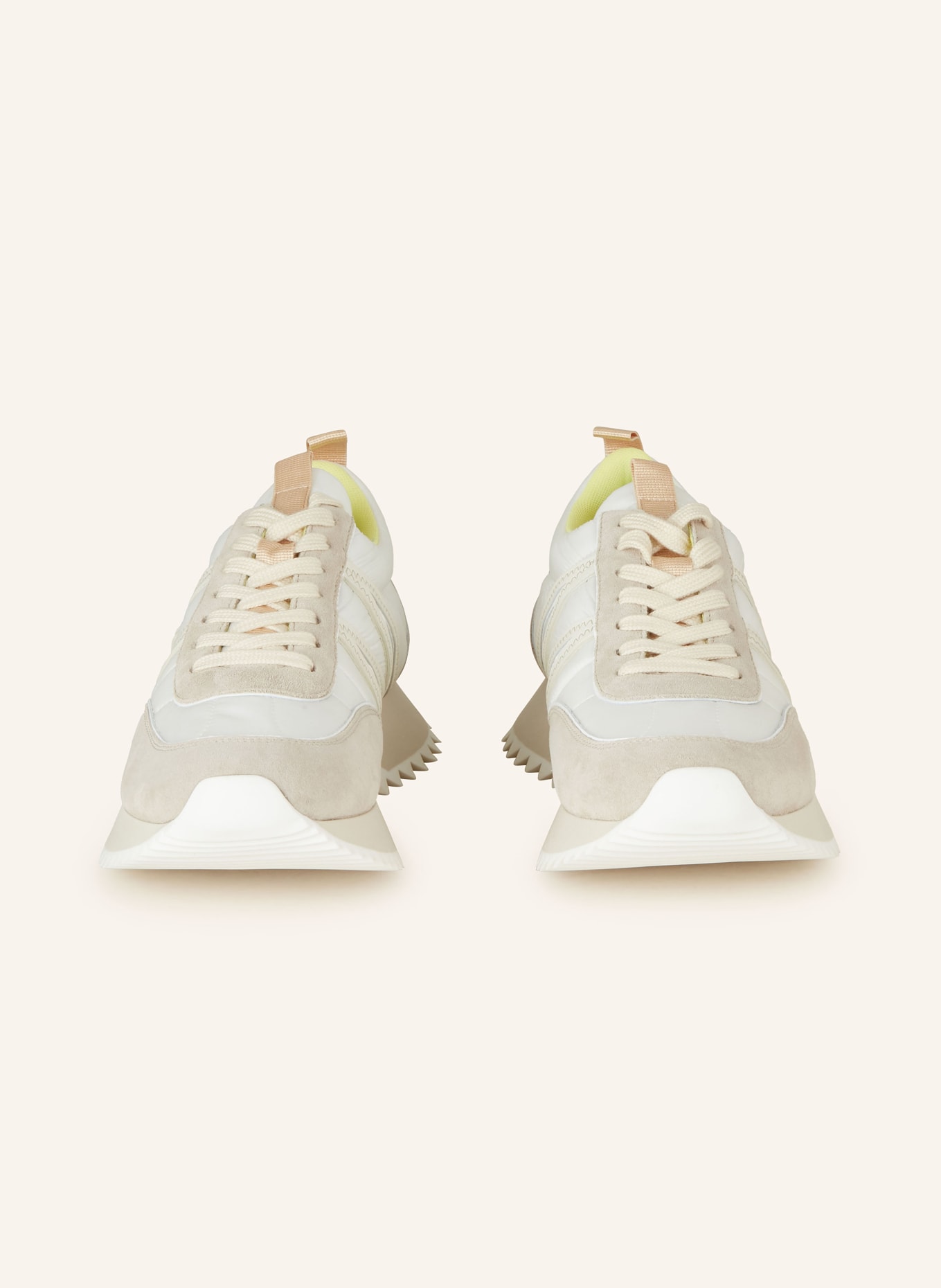 MONCLER Sneakers PACEY, Color: WHITE/ TAUPE/ ECRU (Image 3)