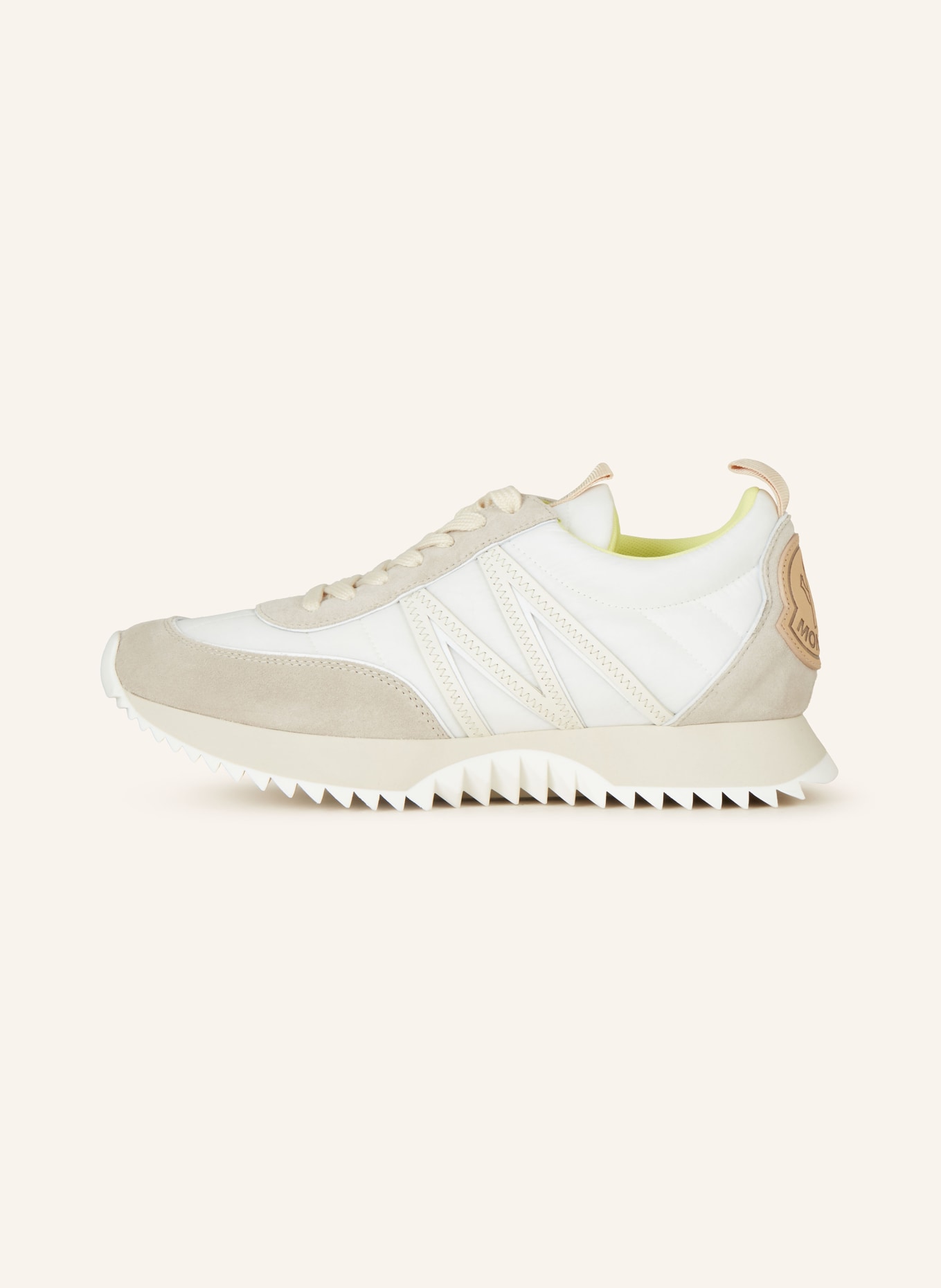 MONCLER Sneakers PACEY, Color: WHITE/ TAUPE/ ECRU (Image 4)