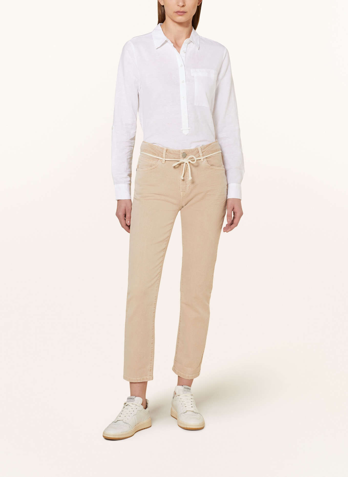 OPUS Shirt blouse FREPPA with linen, Color: WHITE (Image 2)