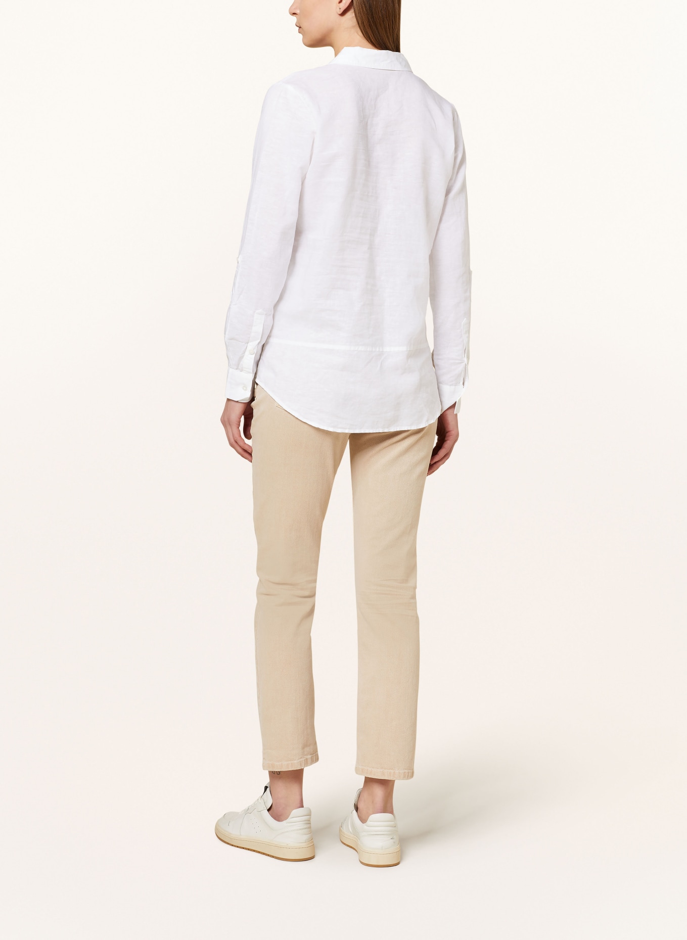 OPUS Shirt blouse FREPPA with linen, Color: WHITE (Image 3)