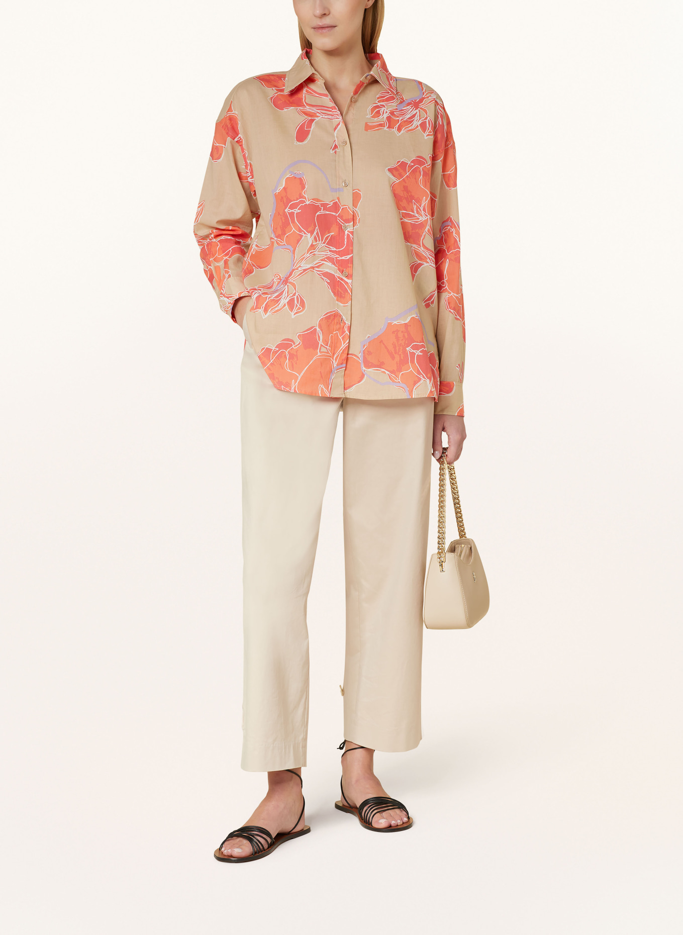 OPUS Shirt blouse FENLO, Color: BROWN/ ORANGE/ PURPLE (Image 2)