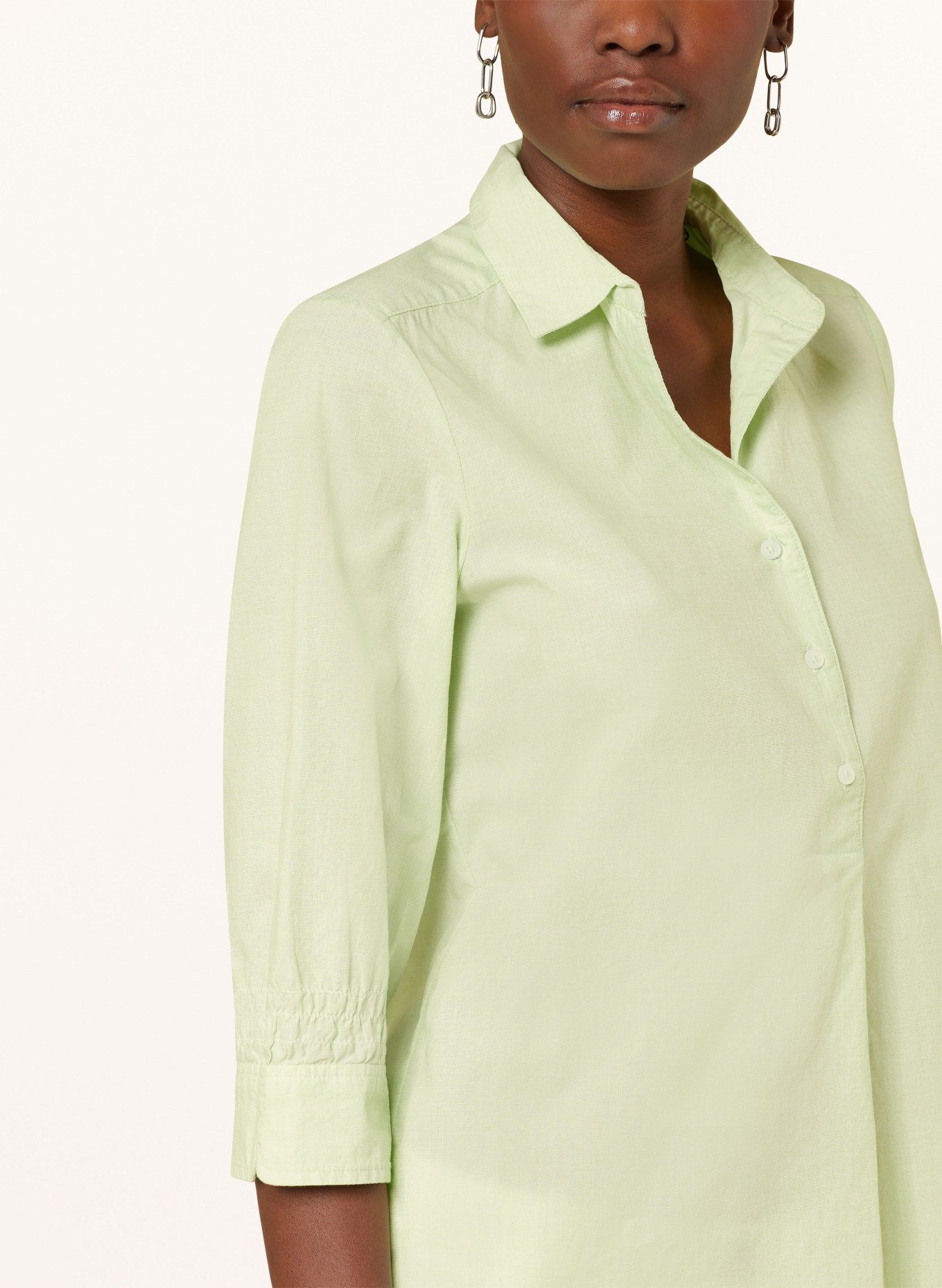 OPUS Shirt blouse FORTA with 3/4 sleeves, Color: MINT (Image 4)