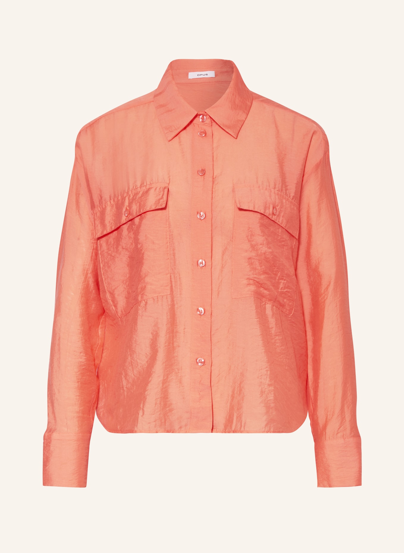 OPUS Shirt blouse FASTELLE, Color: 40022 peachy coral (Image 1)