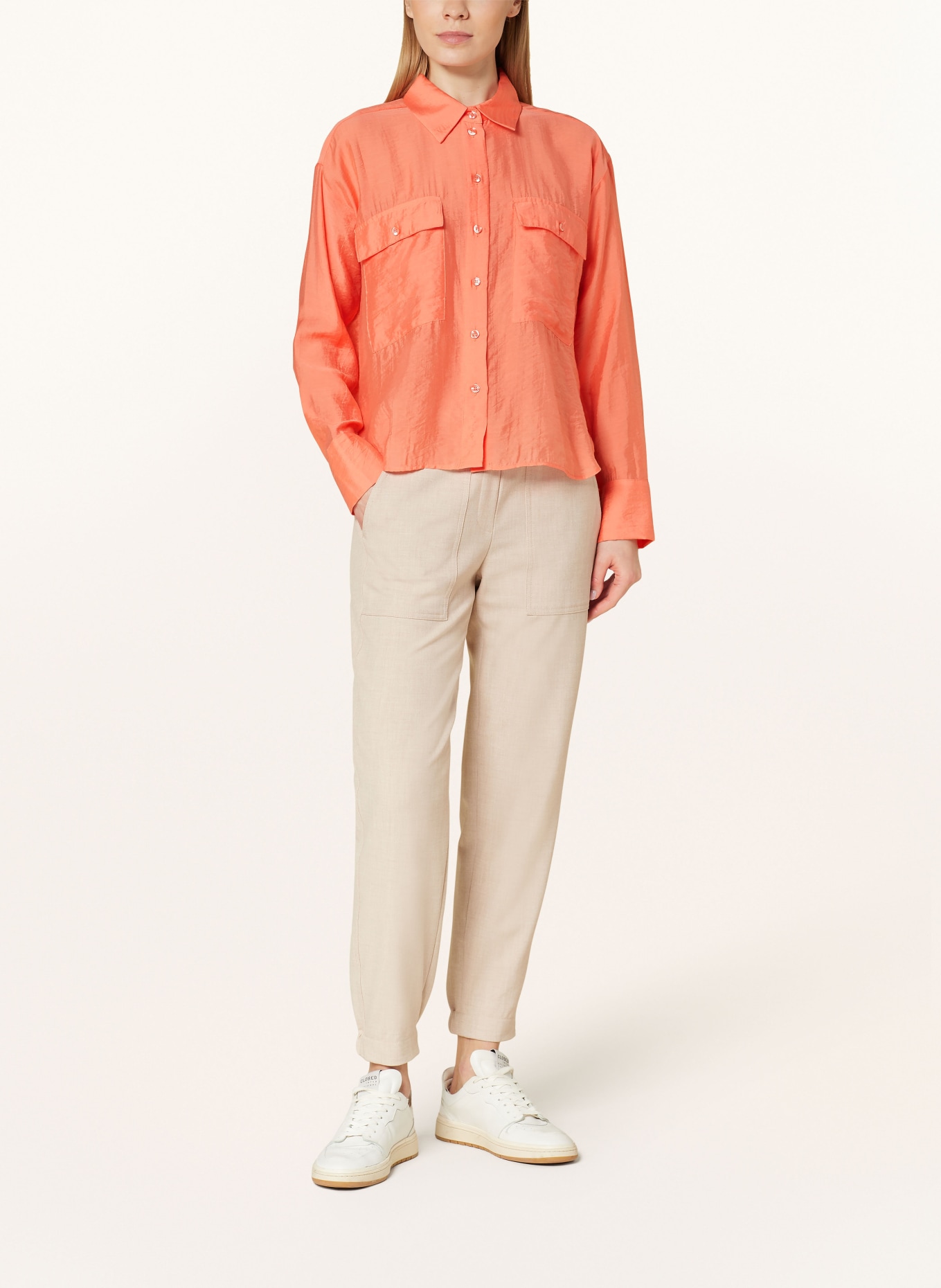 OPUS Shirt blouse FASTELLE, Color: 40022 peachy coral (Image 2)