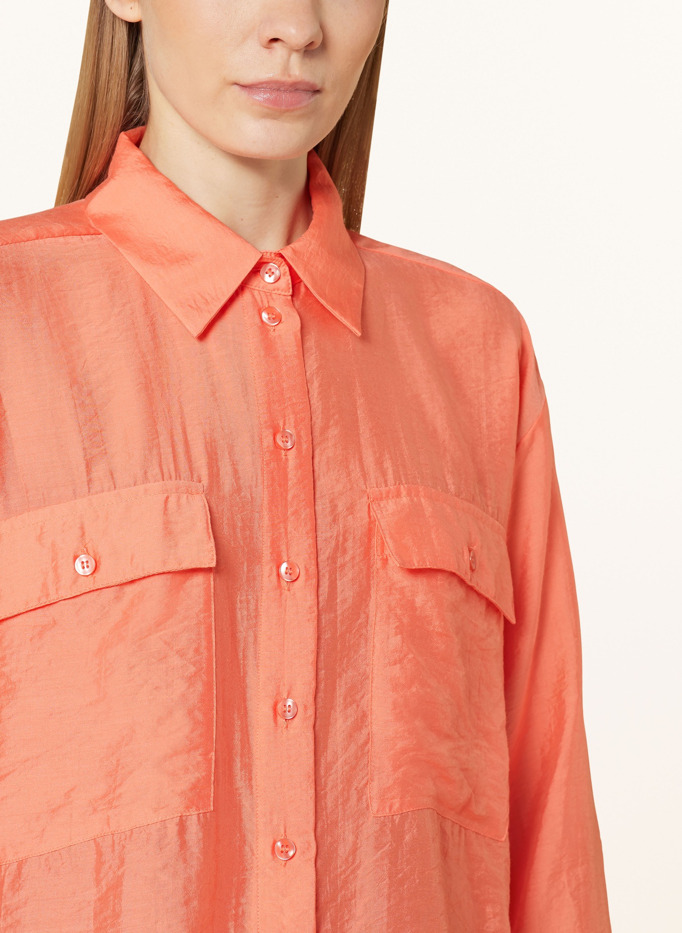 OPUS Shirt blouse FASTELLE, Color: 40022 peachy coral (Image 4)