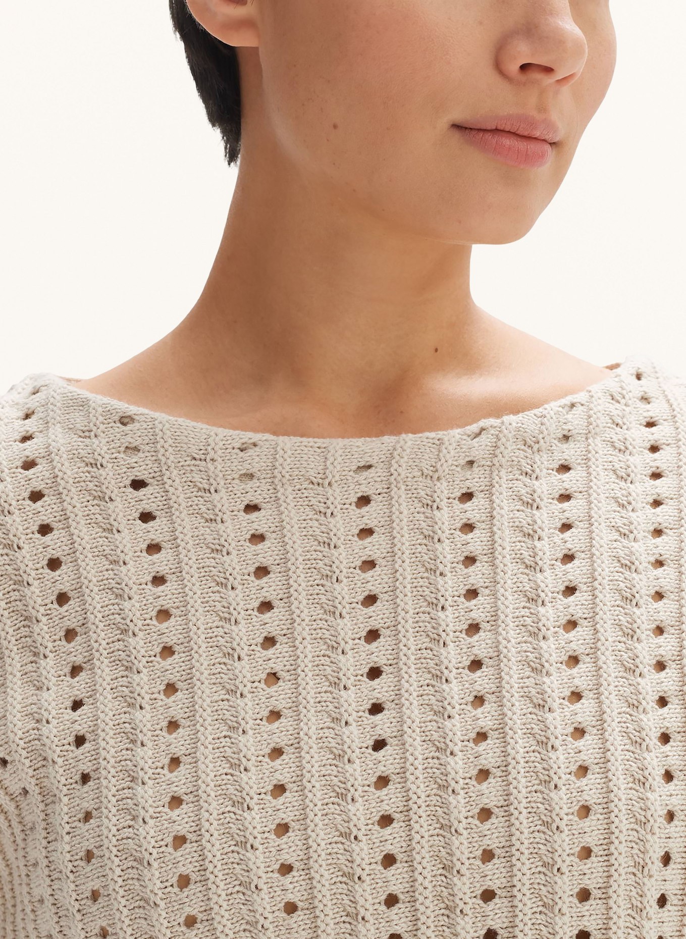 OPUS Sweater PARDULI with 3/4 sleeve, Color: BEIGE (Image 4)