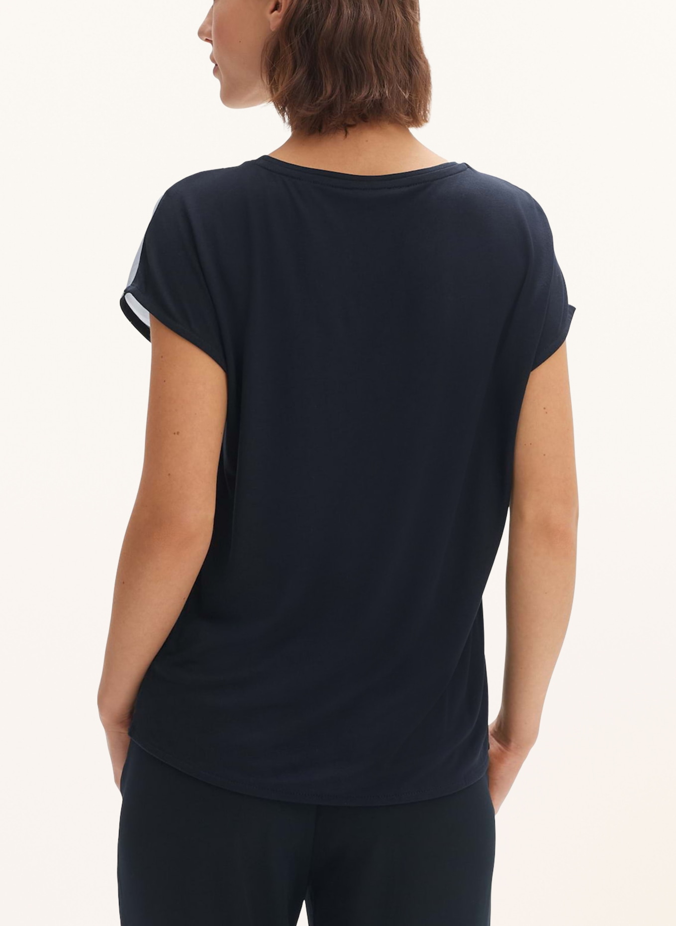 OPUS Shirt blouse STINI, Color: DARK BLUE/ LIGHT GREEN/ MINT (Image 3)