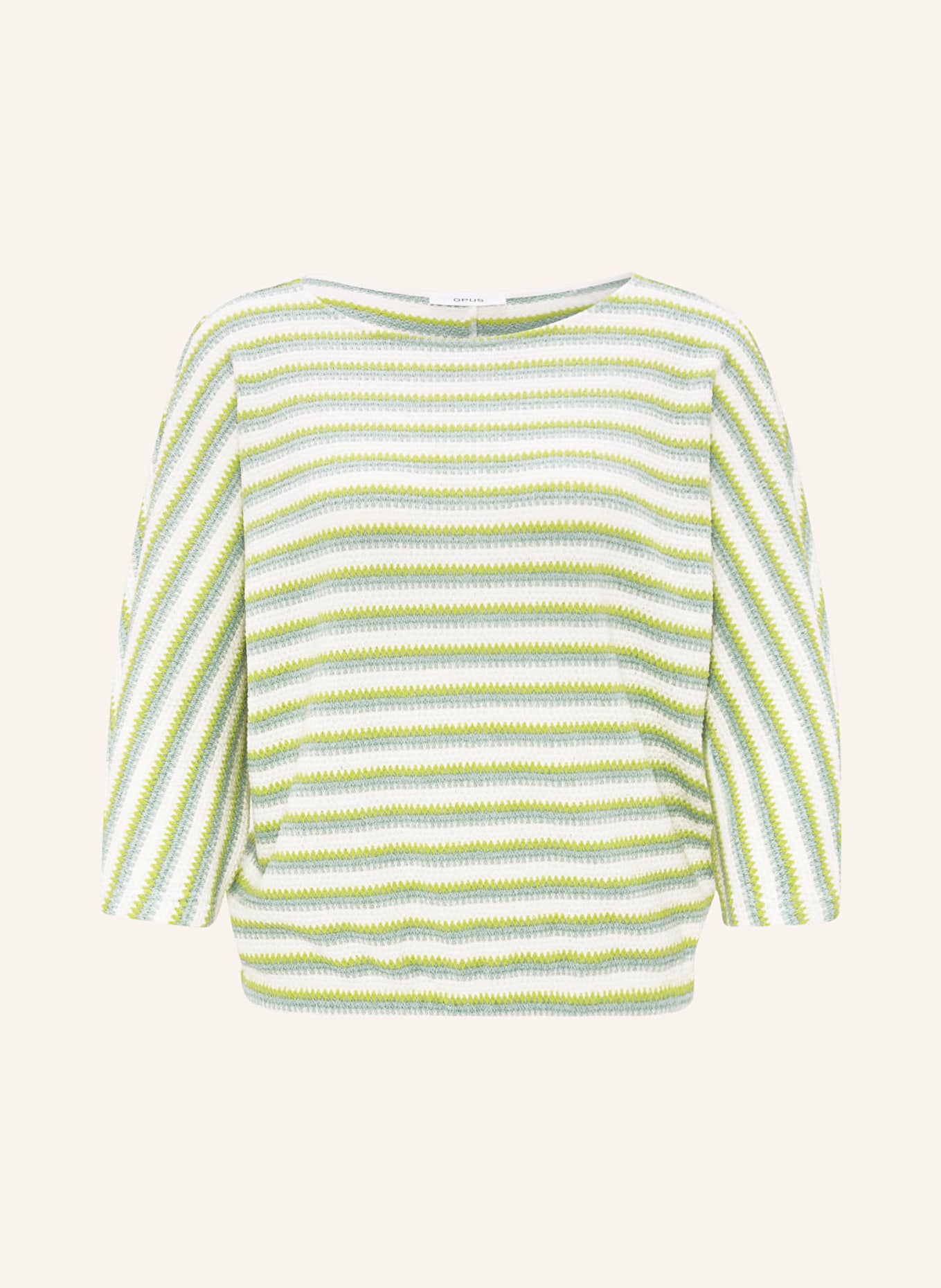 OPUS Sweater GUSTE, Color: LIGHT GREEN/ NEON GREEN/ WHITE (Image 1)