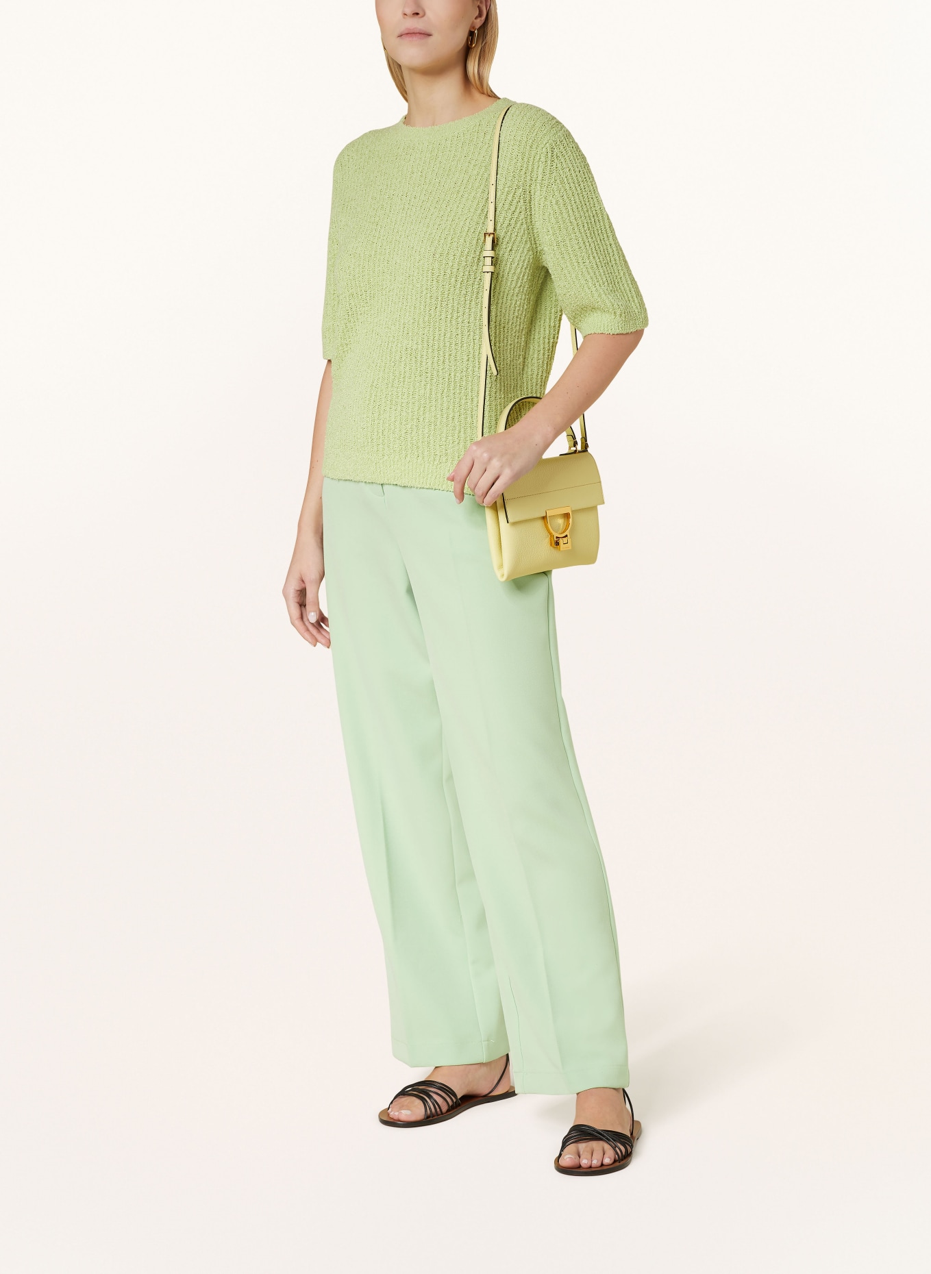 OPUS Knit shirt PORIMA, Color: LIGHT GREEN (Image 2)