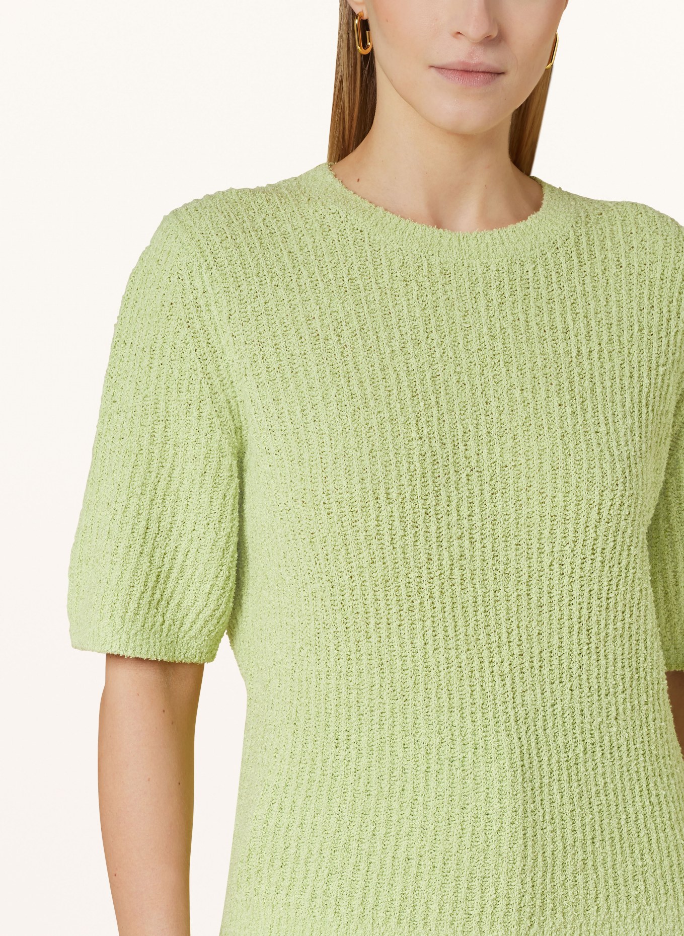 OPUS Knit shirt PORIMA, Color: LIGHT GREEN (Image 4)