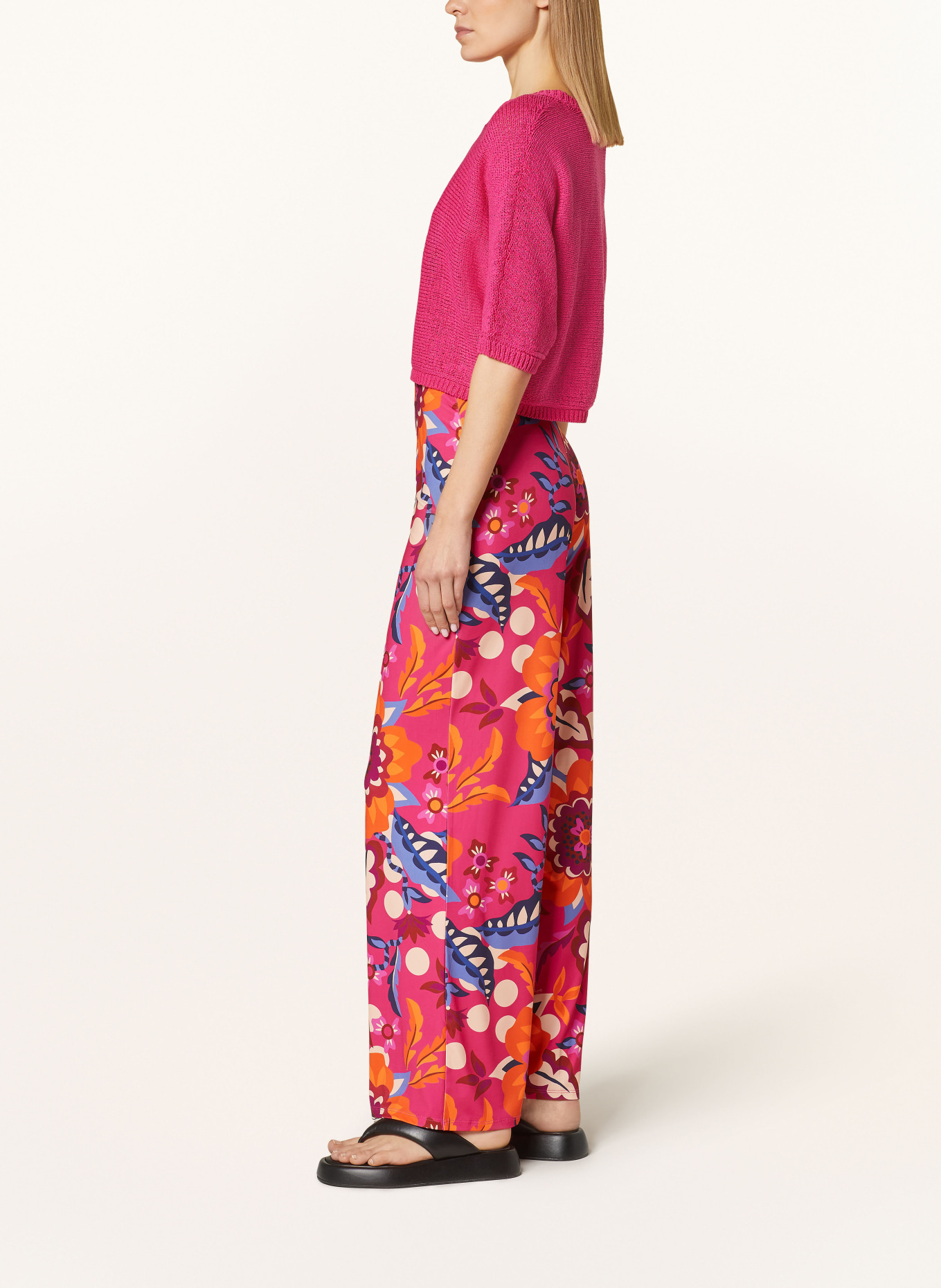 Miss Lagotte Trousers, Color: PINK/ ORANGE/ BLUE (Image 4)