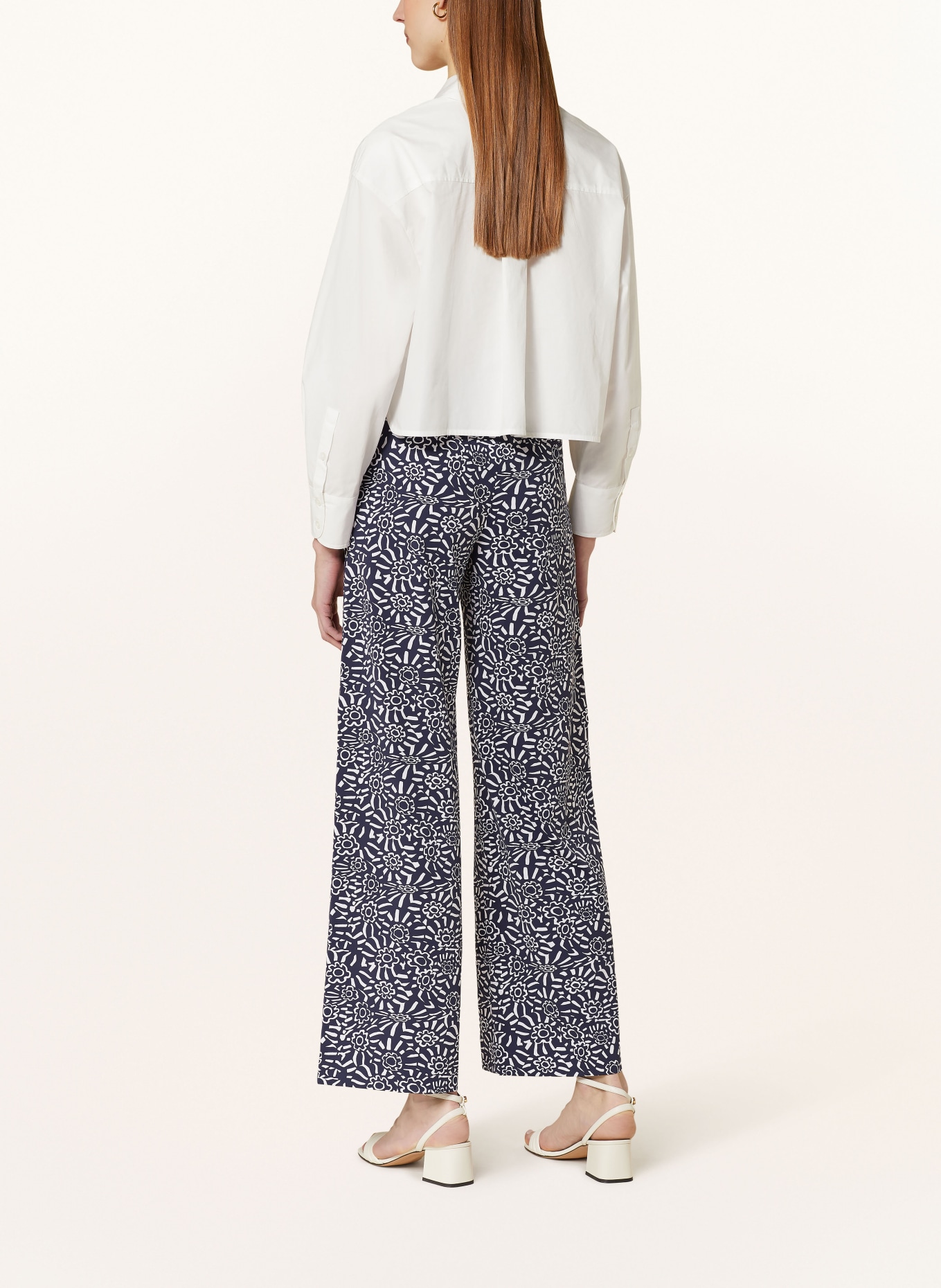 SEDUCTIVE Trousers KIMBERLY, Color: DARK BLUE/ WHITE (Image 3)