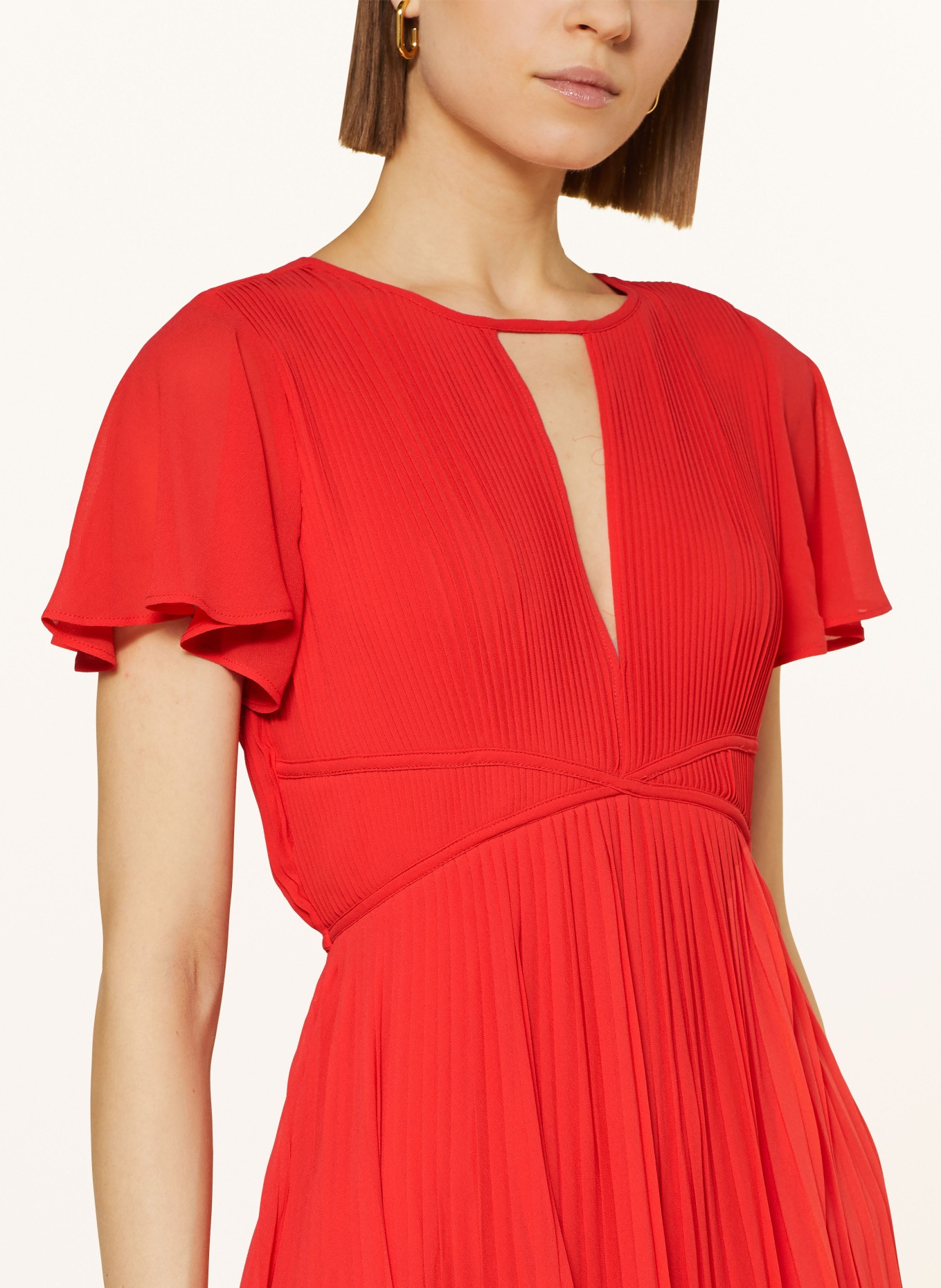 MICHAEL KORS Pleated dress, Color: RED (Image 4)