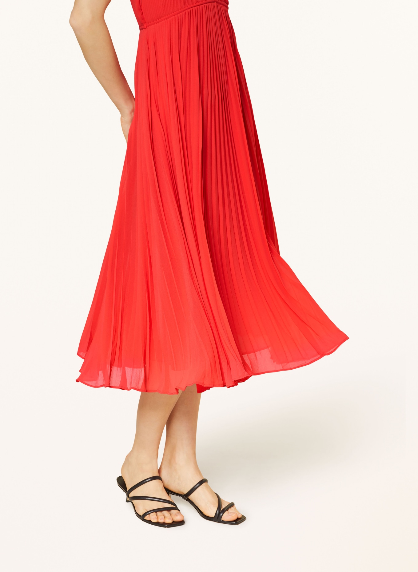 MICHAEL KORS Pleated dress, Color: RED (Image 5)