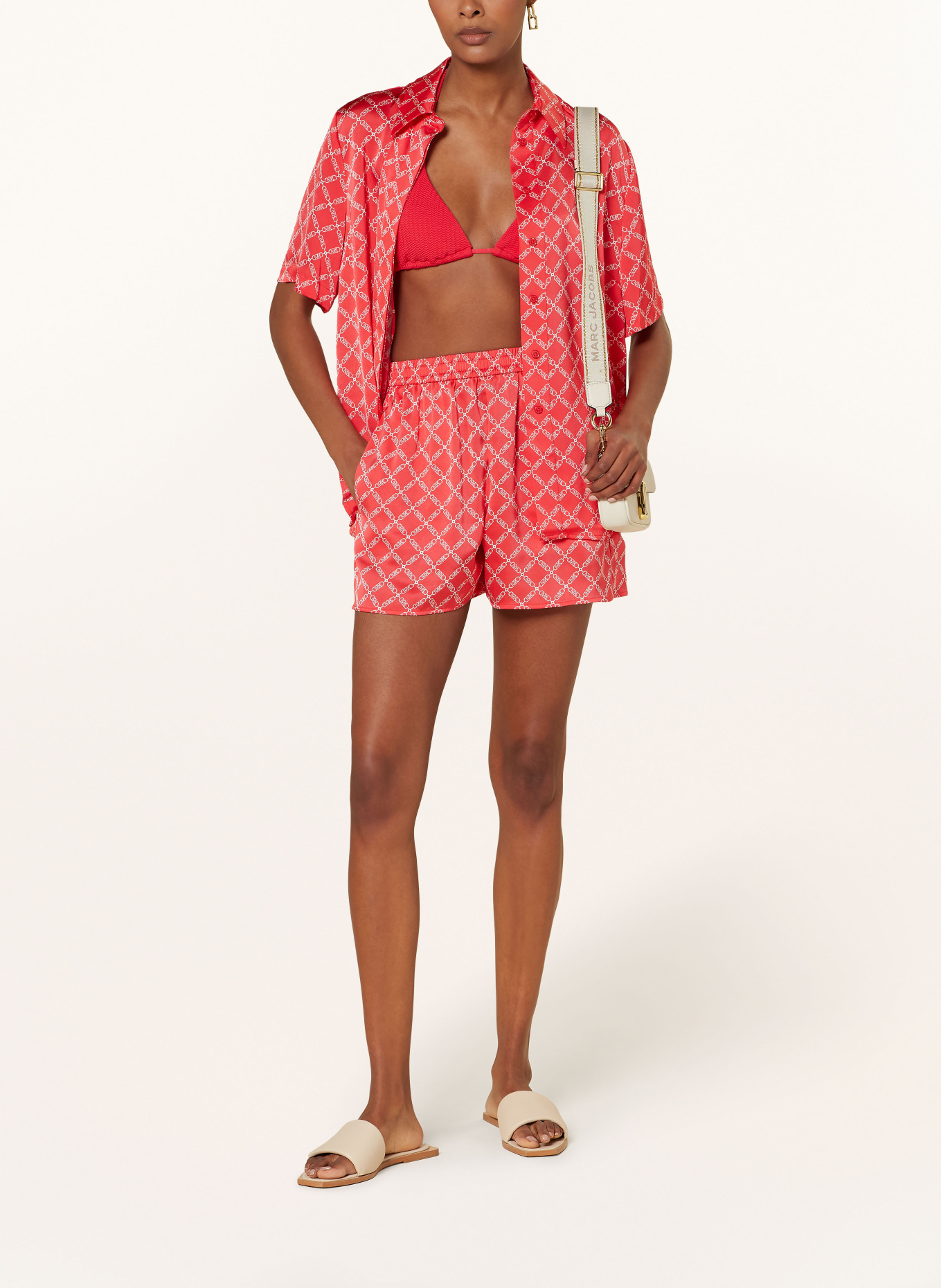 MICHAEL KORS Shorts, Color: RED/ WHITE (Image 2)