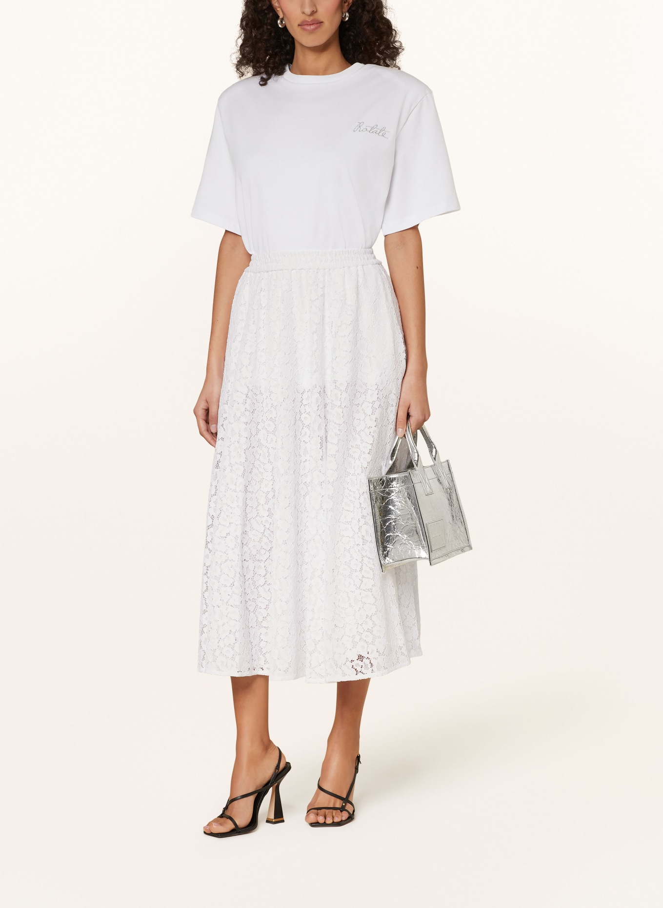 MICHAEL KORS Lace skirt, Color: WHITE (Image 2)