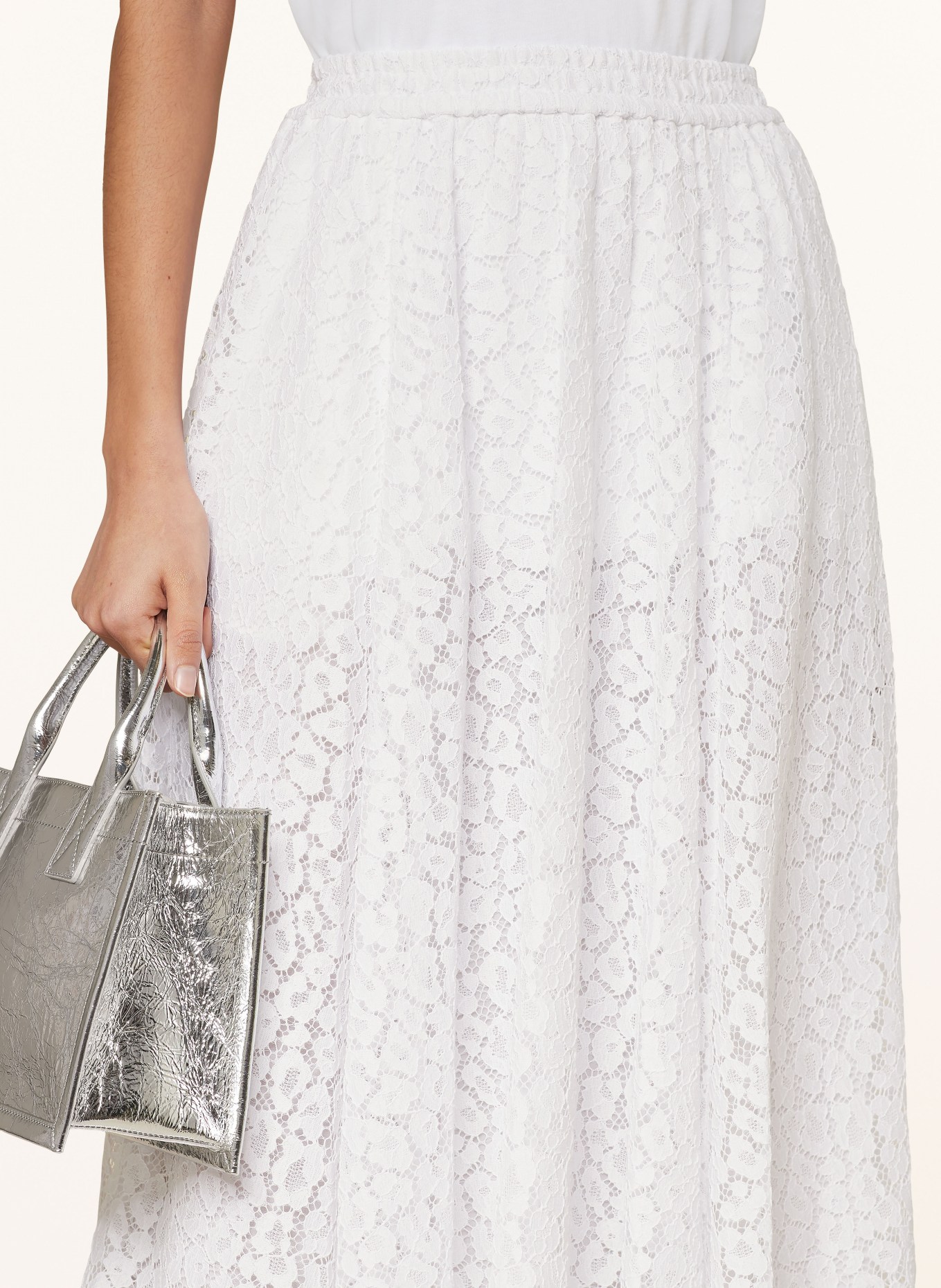 MICHAEL KORS Lace skirt, Color: WHITE (Image 4)
