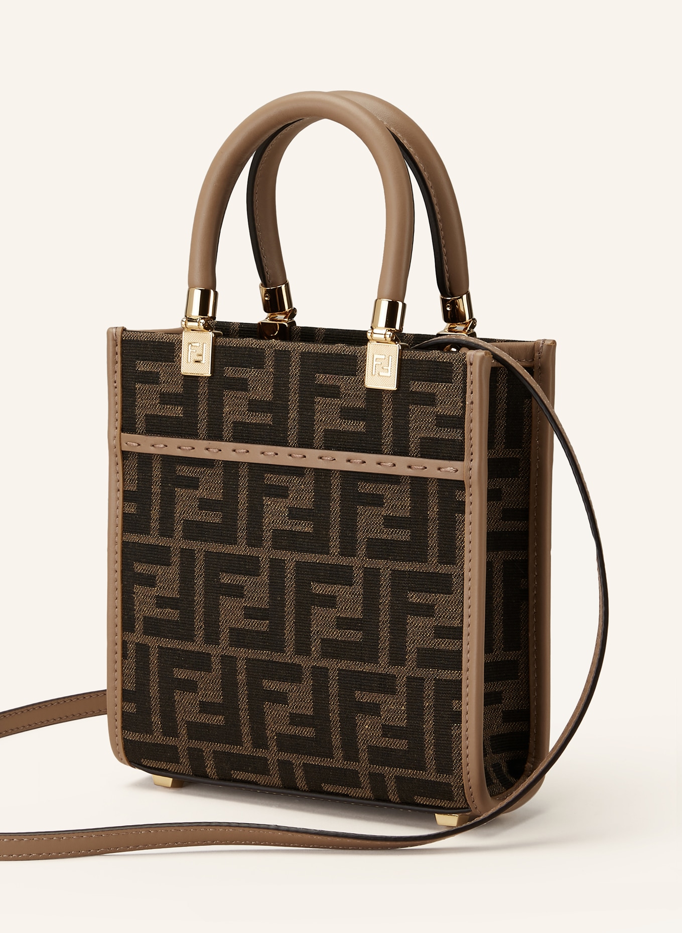 FENDI Handbag SUNSHINE MINI, Color: BROWN/ DARK BROWN (Image 2)
