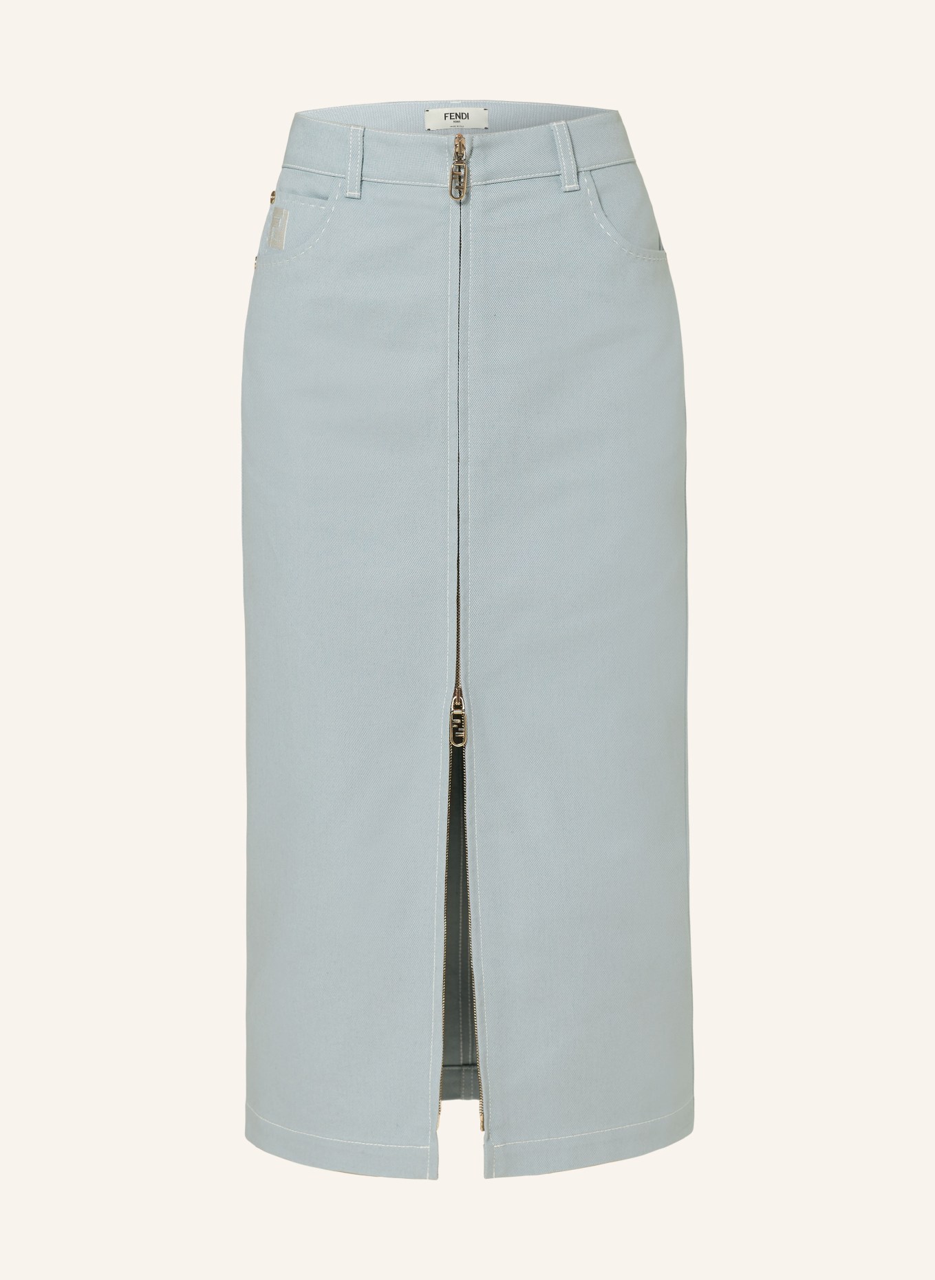 FENDI Spódnica jeansowa, Kolor: JASNONIEBIESKI (Obrazek 1)