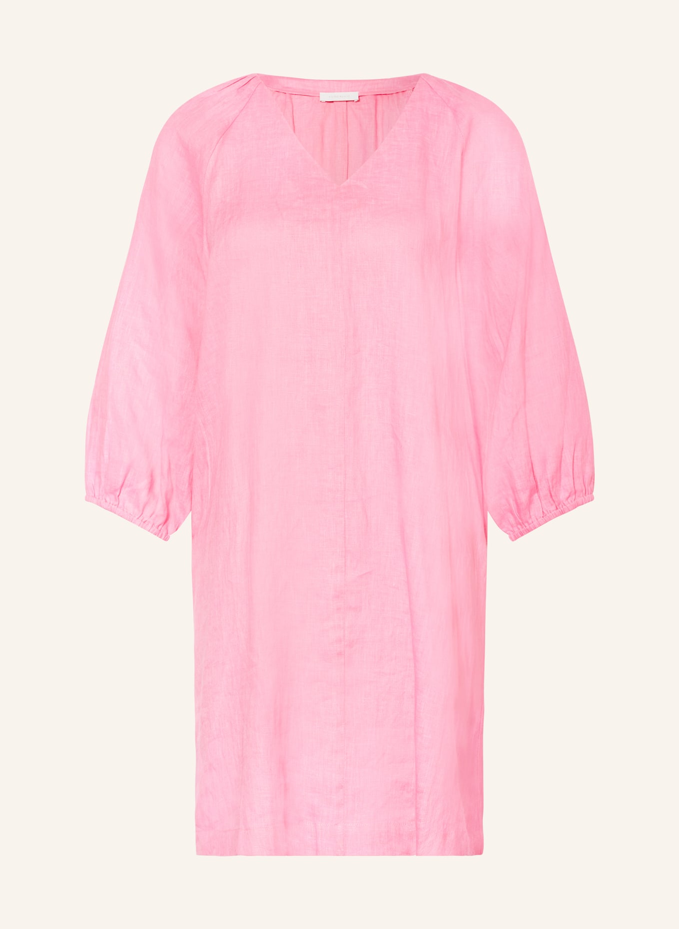 rich&royal Linen dress with 3/4 sleeves, Color: PINK (Image 1)