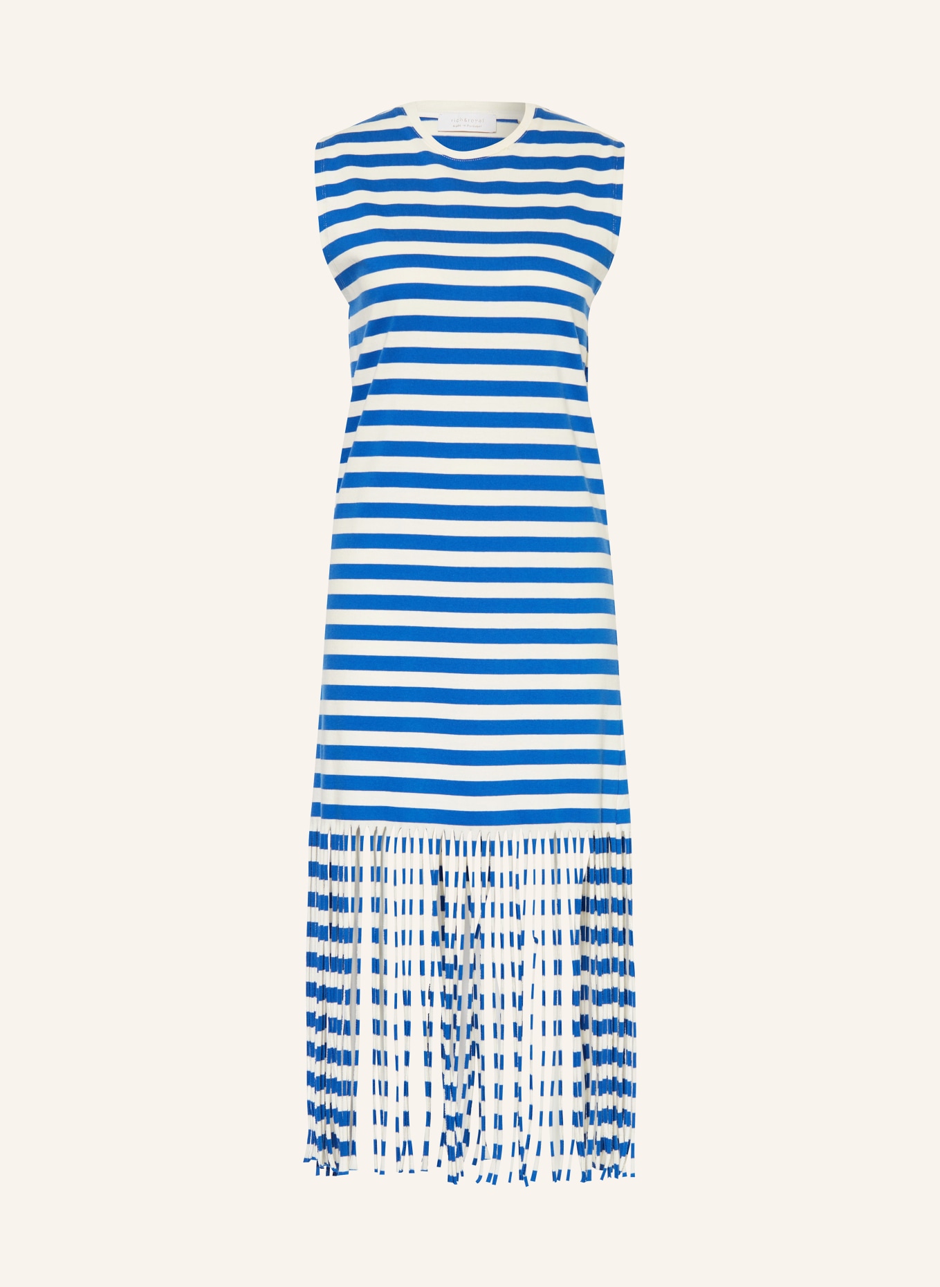 rich&royal Jersey dress, Color: WHITE/ BLUE (Image 1)