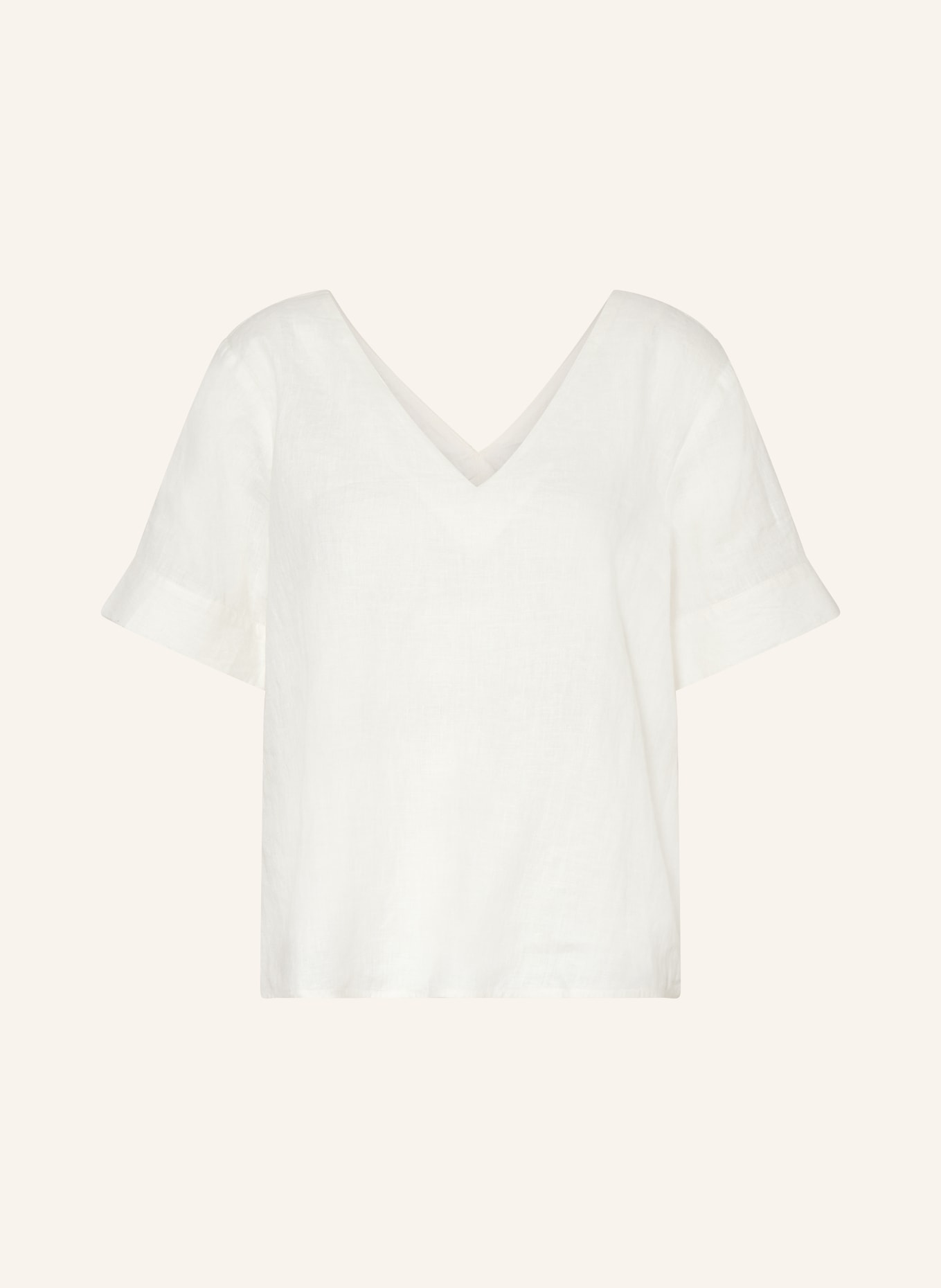 rich&royal Shirt blouse made of linen, Color: WHITE (Image 1)