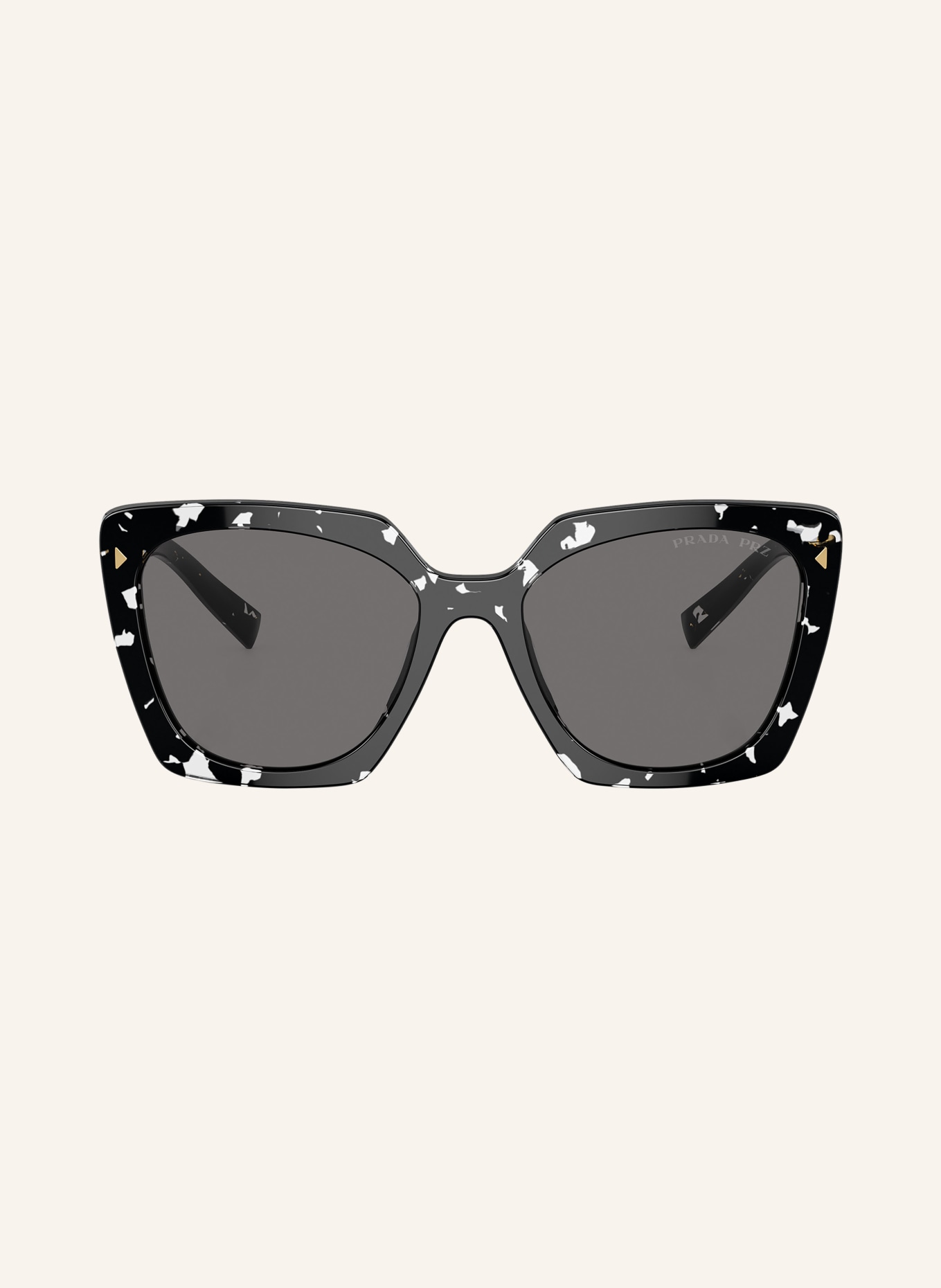 PRADA Sunglasses SPR 23Z, Color: 15S5Z1 - BLACK/ DARK GRAY POLARIZED (Image 2)