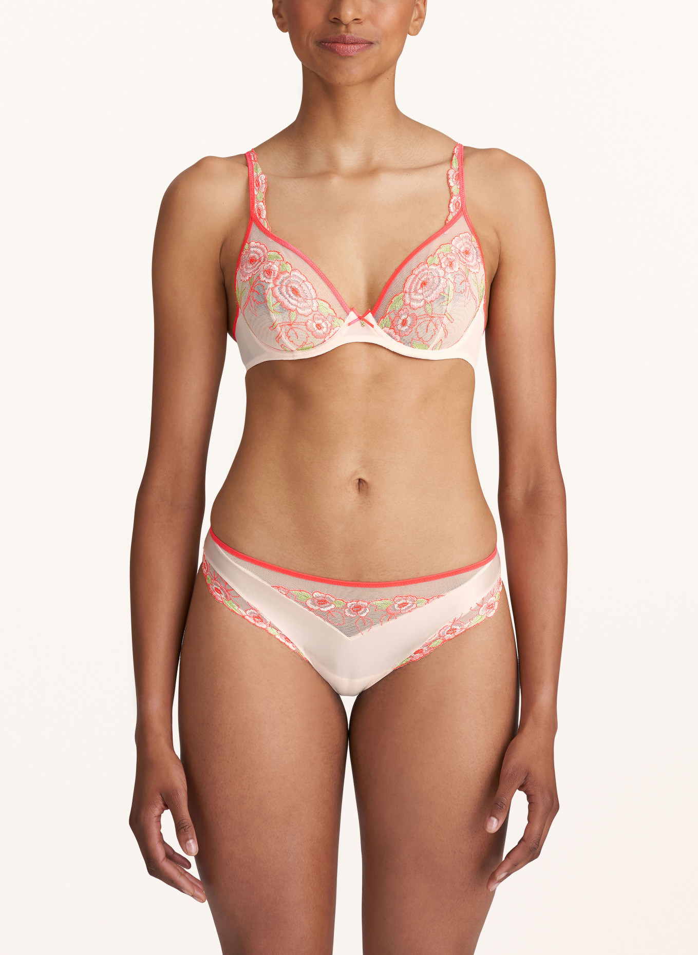 MARIE JO Briefs AYAMA, Color: NEON RED/ LIGHT GREEN/ CREAM (Image 2)
