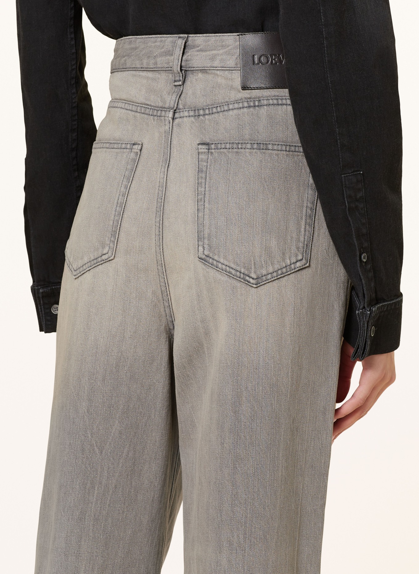 LOEWE Straight jeans, Color: 1440 GREY MELANGE (Image 5)