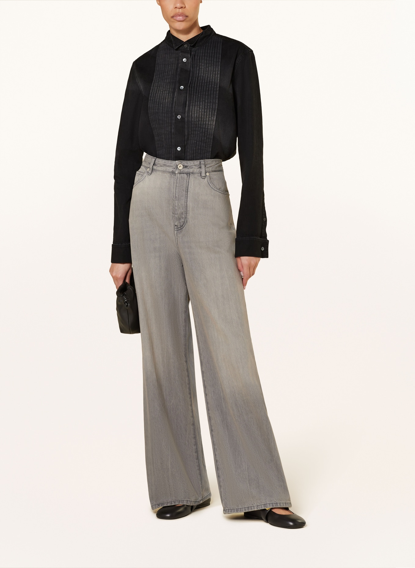 LOEWE Bluzka jeansowa, Kolor: CZARNY (Obrazek 2)