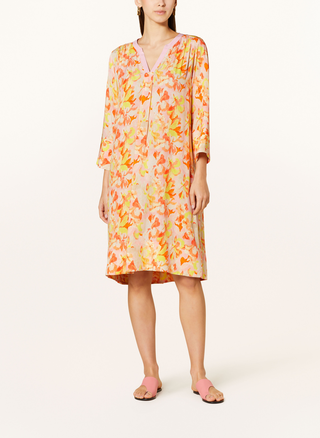 Smith & Soul Kleid mit 3/4-Arm, Farbe: ORANGE/ ROSA/ GELB (Bild 2)