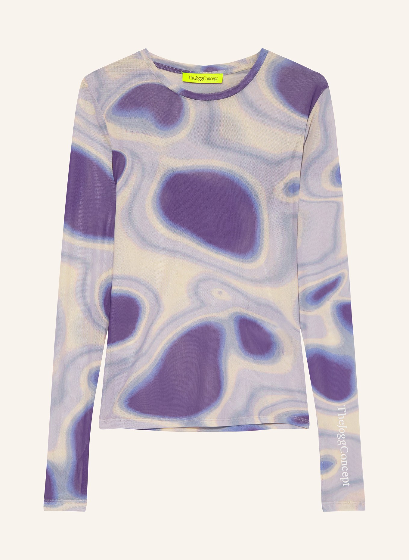 TheJoggConcept Long sleeve shirt JCRADA, Color: ECRU/ PURPLE/ LIGHT PURPLE (Image 1)