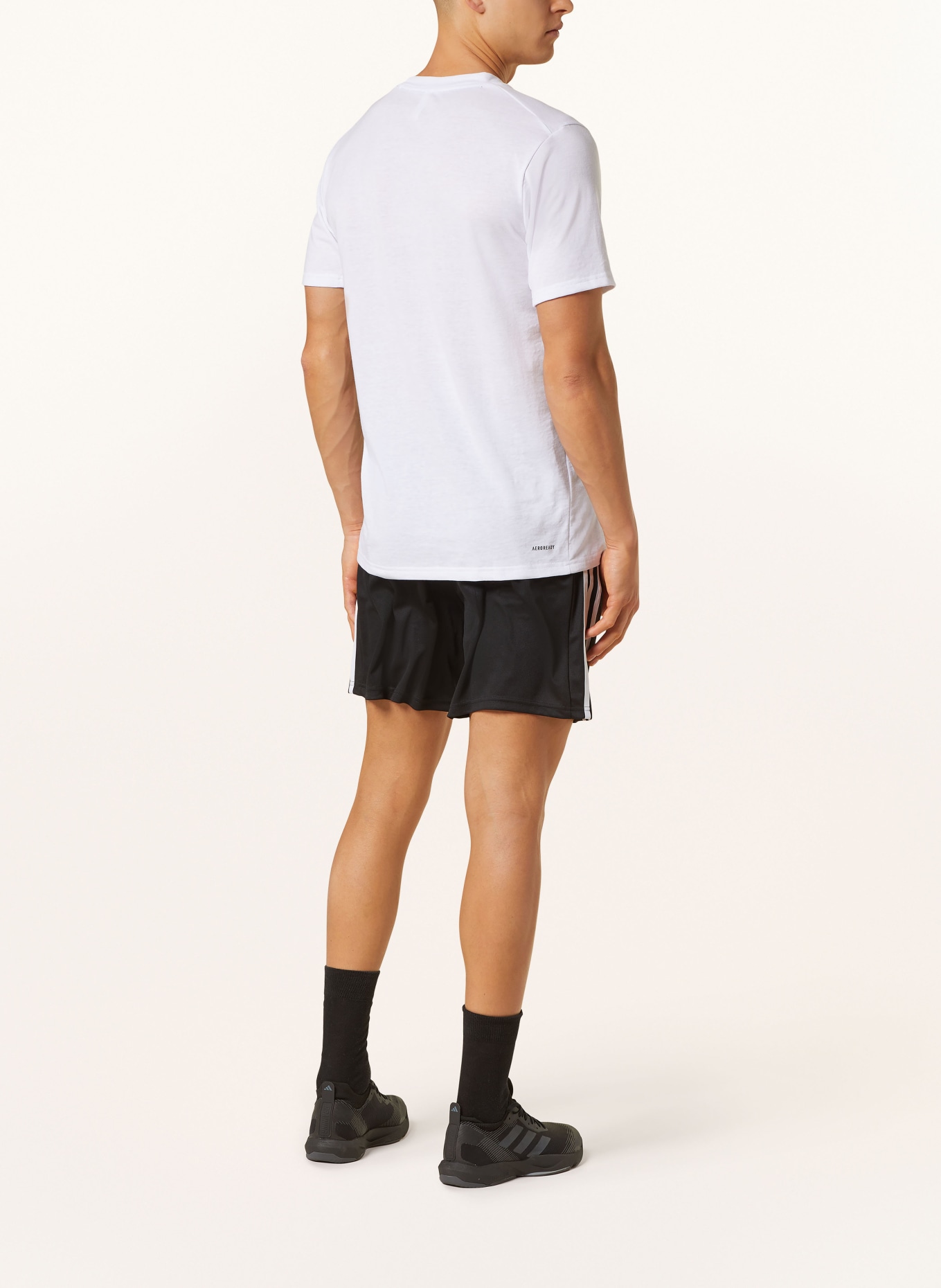 adidas T-Shirt TRAIN ESSENTIALS FEELREADY, Farbe: WEISS (Bild 3)