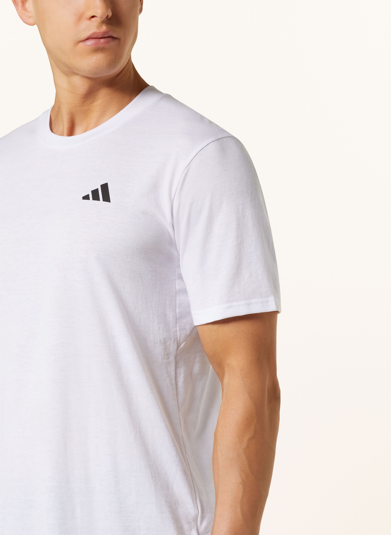 adidas T-Shirt TRAIN ESSENTIALS FEELREADY, Farbe: WEISS (Bild 4)