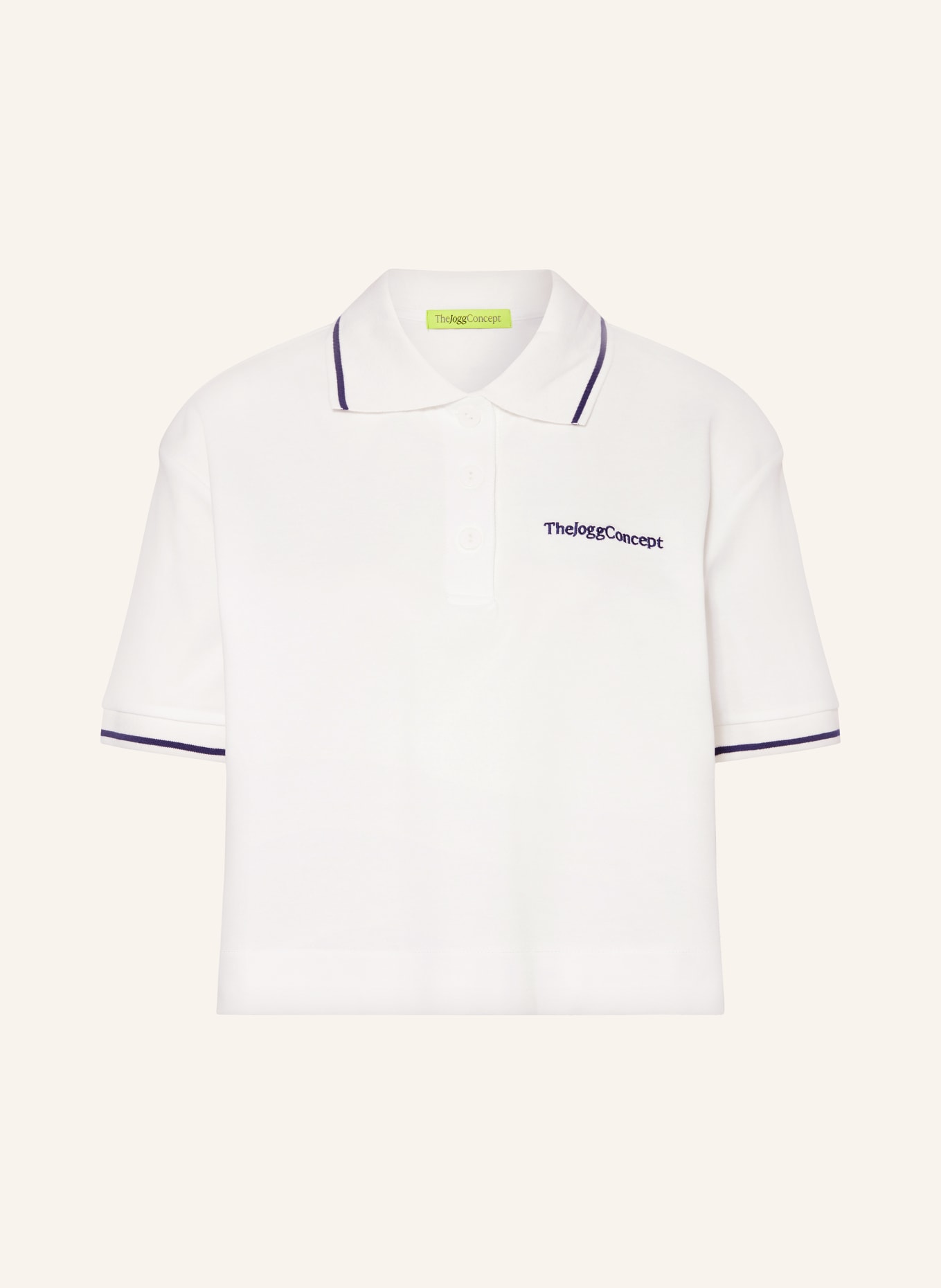 TheJoggConcept Piqué polo shirt JCSAFIO, Color: WHITE (Image 1)