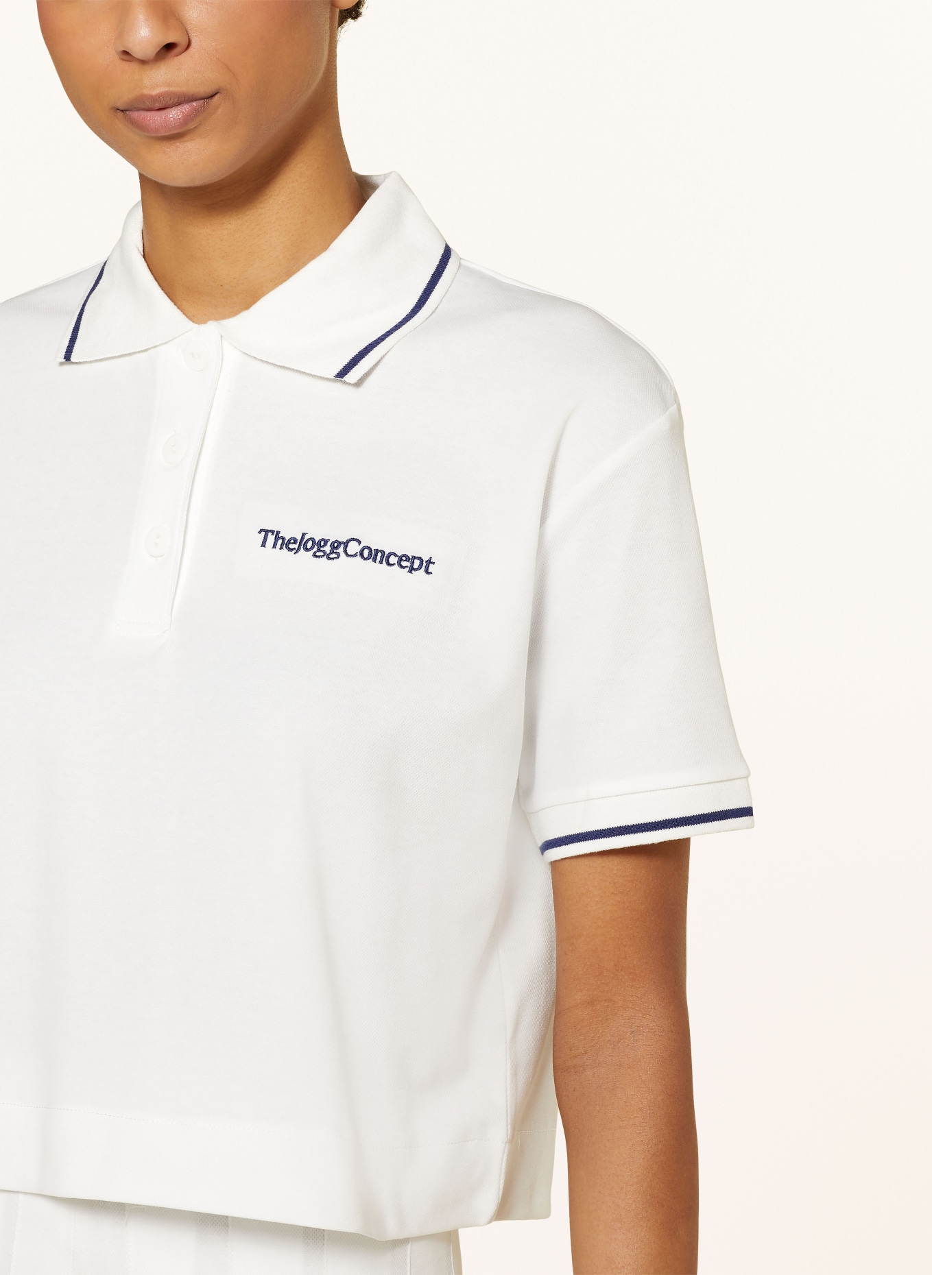 TheJoggConcept Piqué polo shirt JCSAFIO, Color: WHITE (Image 4)